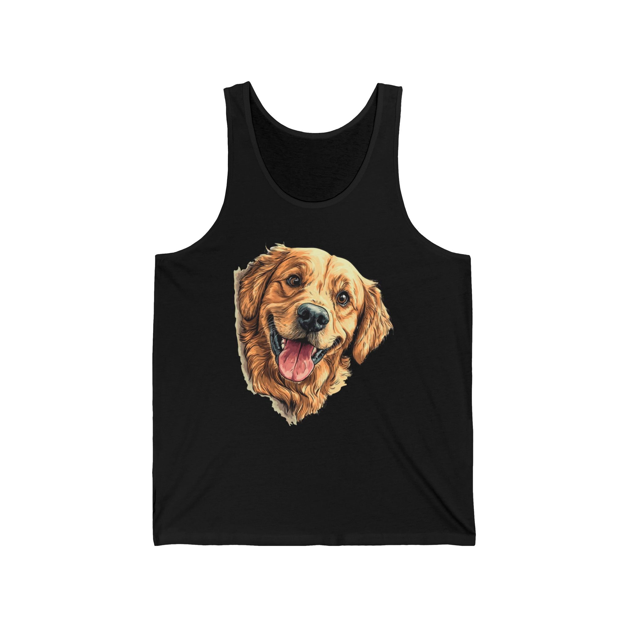 22 Tank - Happy Golden Retriever | Smiling Golden Dog Tank Top