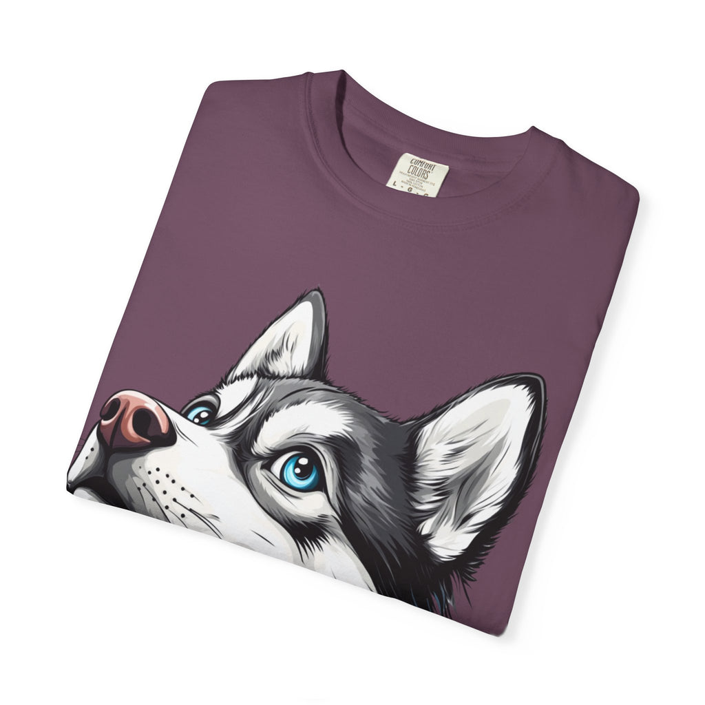 27 Tee - Arctic Gaze Husky Portrait Tee – Unisex Dog Lover Graphic T-Shirt