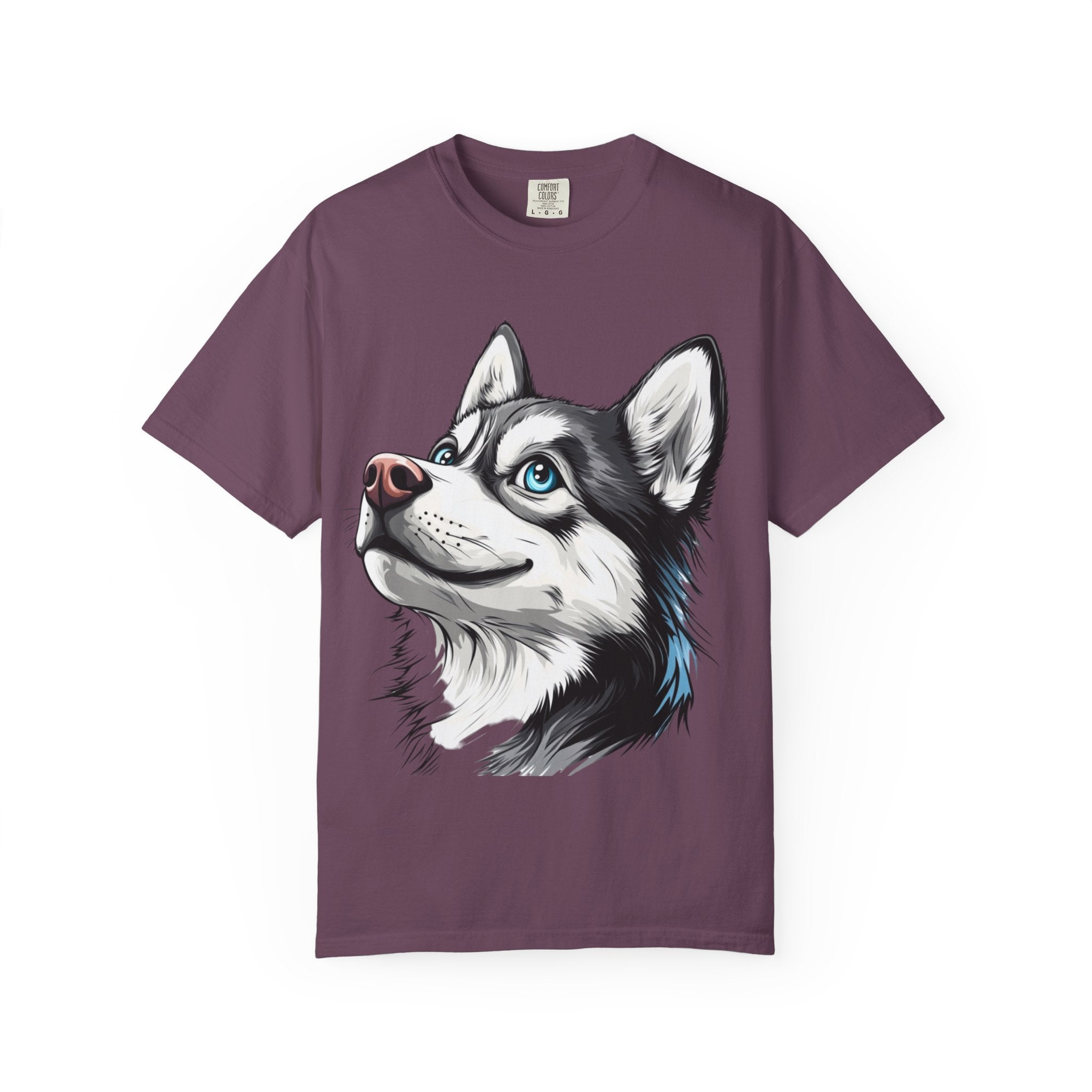 Arctic Gaze Husky Portrait Tee – Unisex Dog Lover Graphic T-Shirt