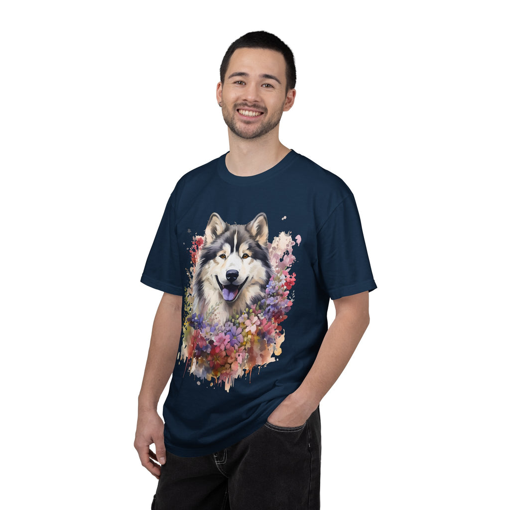 Blooming Loyalty Dog Tee – Unisex Dog Lover Graphic T-Shirt