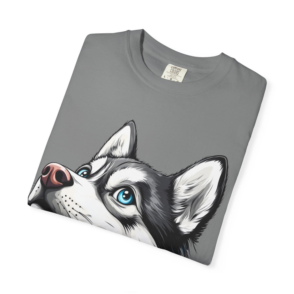 27 Tee - Arctic Gaze Husky Portrait Tee – Unisex Dog Lover Graphic T-Shirt
