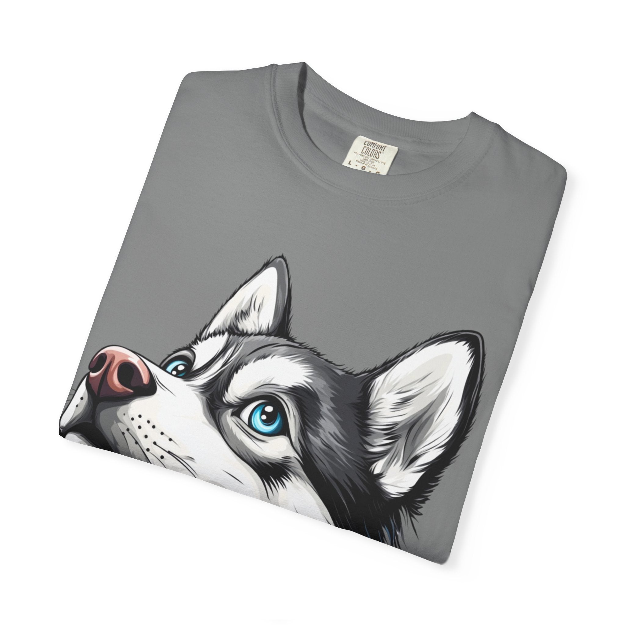 27 Tee - Arctic Gaze Husky Portrait Tee – Unisex Dog Lover Graphic T-Shirt