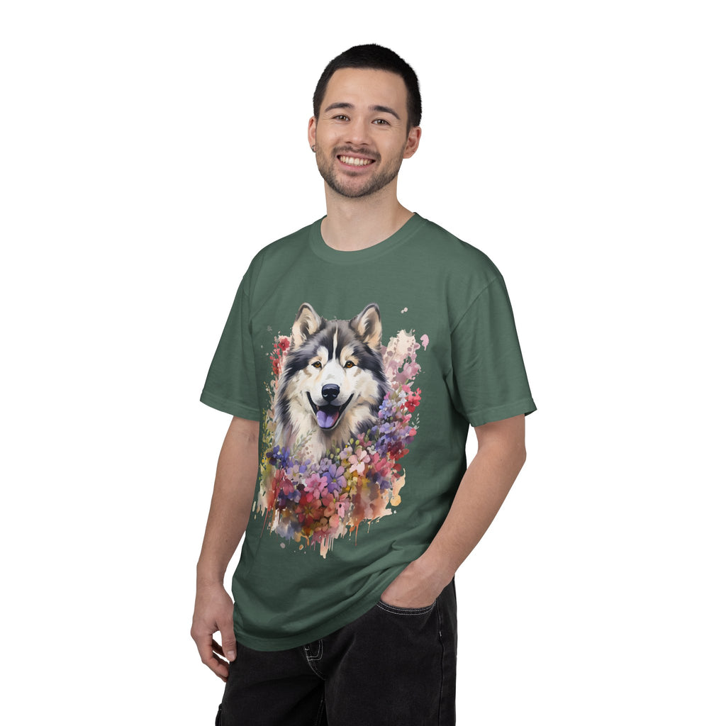 Blooming Loyalty Dog Tee – Unisex Dog Lover Graphic T-Shirt
