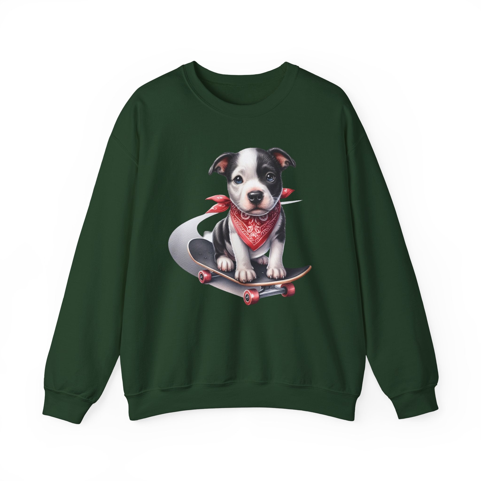 28 Sweatshirt - Skateboarding Puppy T-Shirt – Cute Dog Skater Design