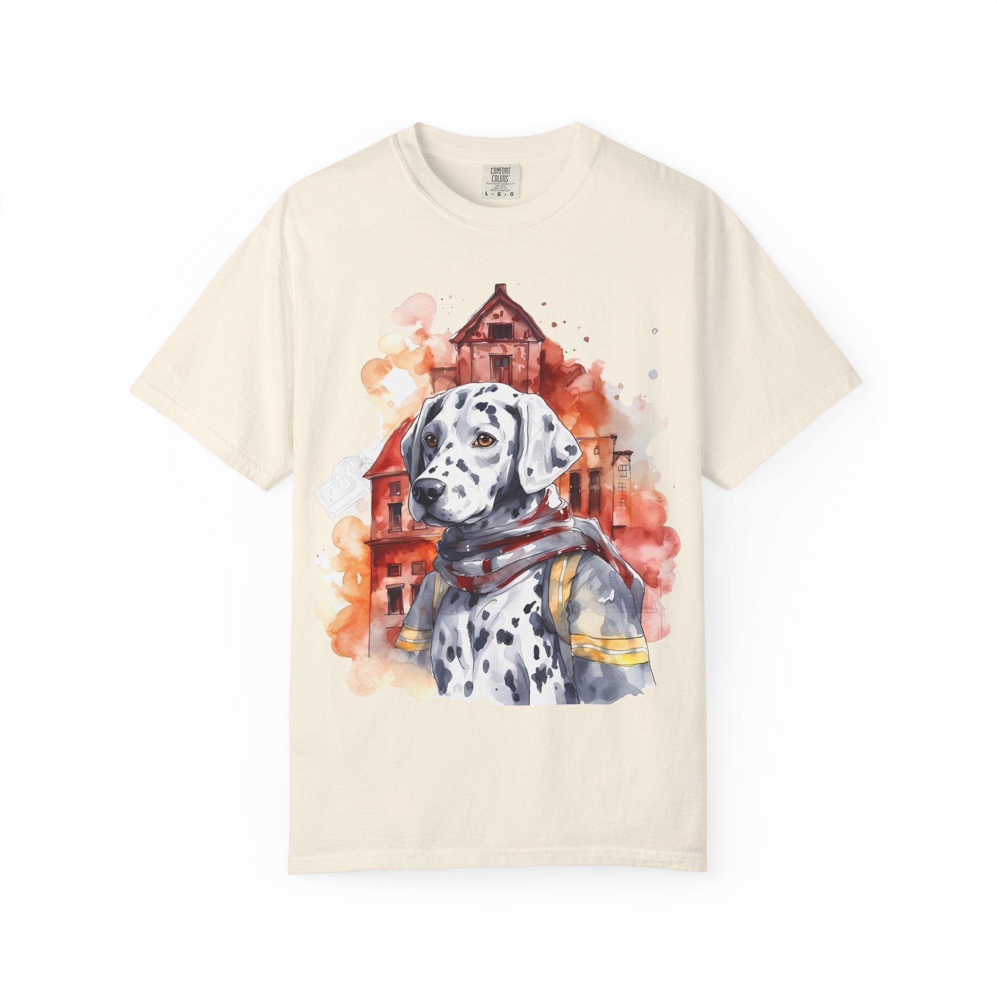 Firehouse Guardian Dalmatian Tee – Unisex Hero Dog Graphic T-Shirt