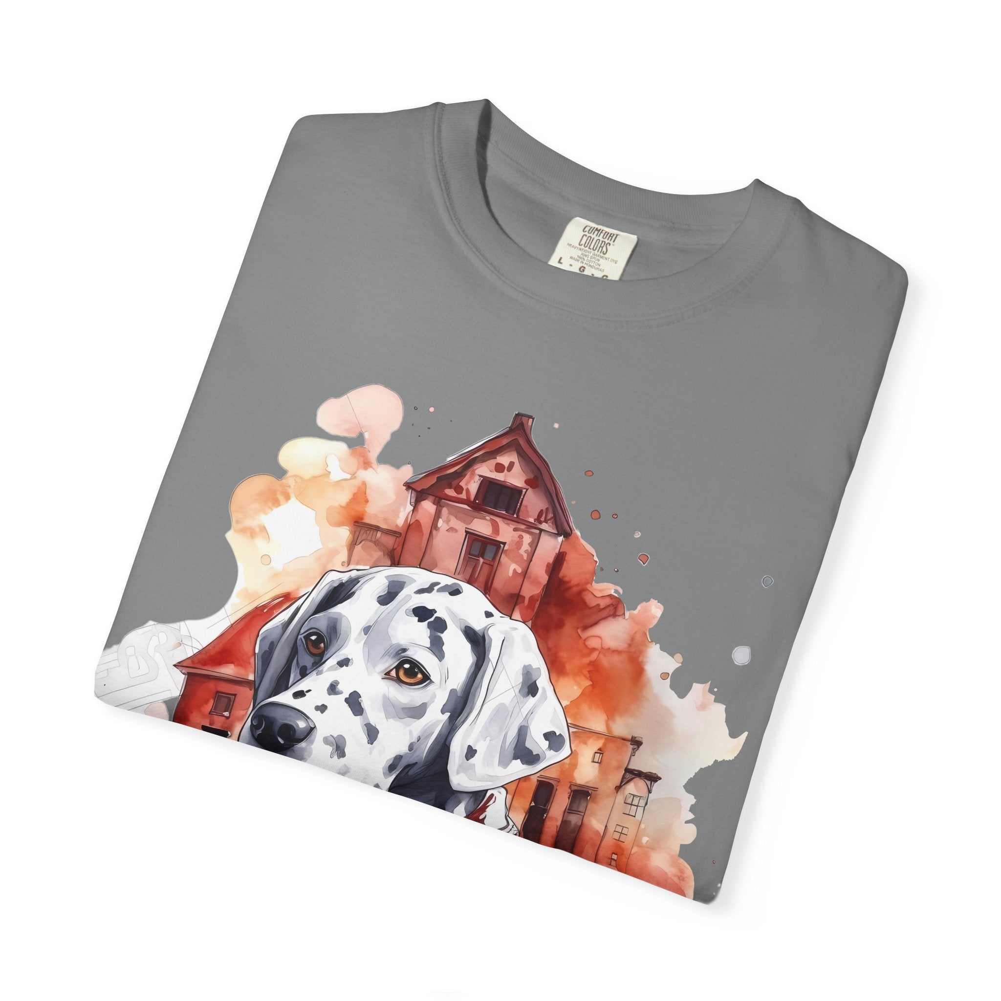 Firehouse Guardian Dalmatian Tee – Unisex Hero Dog Graphic T-Shirt