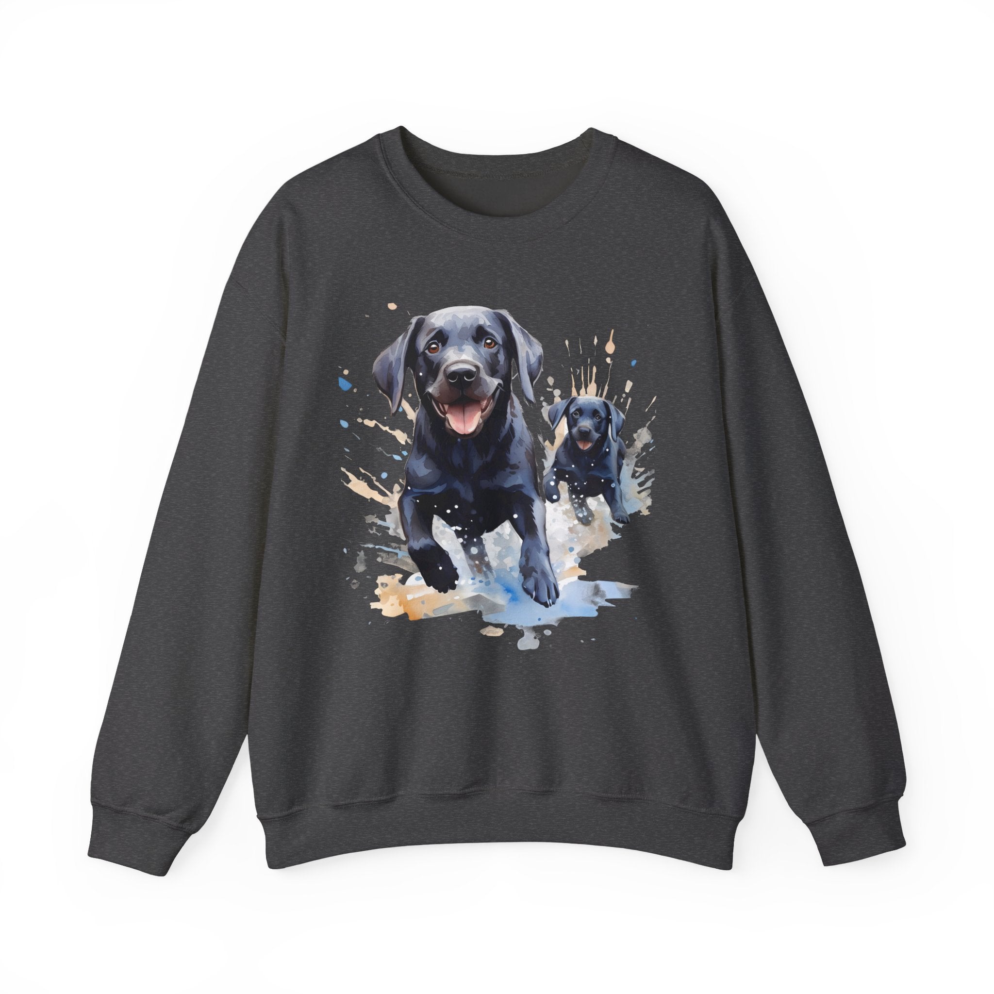 2 Sweatshirt - Black Labrador Retriever Puppy & Dog Sweatshirt