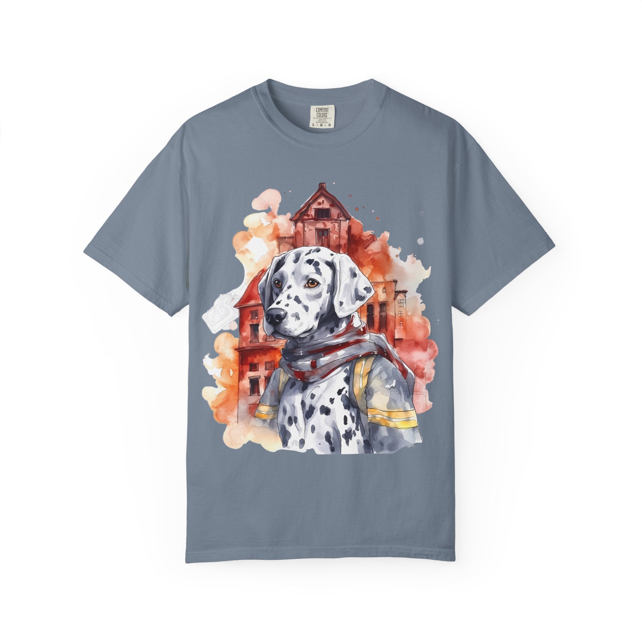 Firehouse Guardian Dalmatian Tee – Unisex Hero Dog Graphic T-Shirt