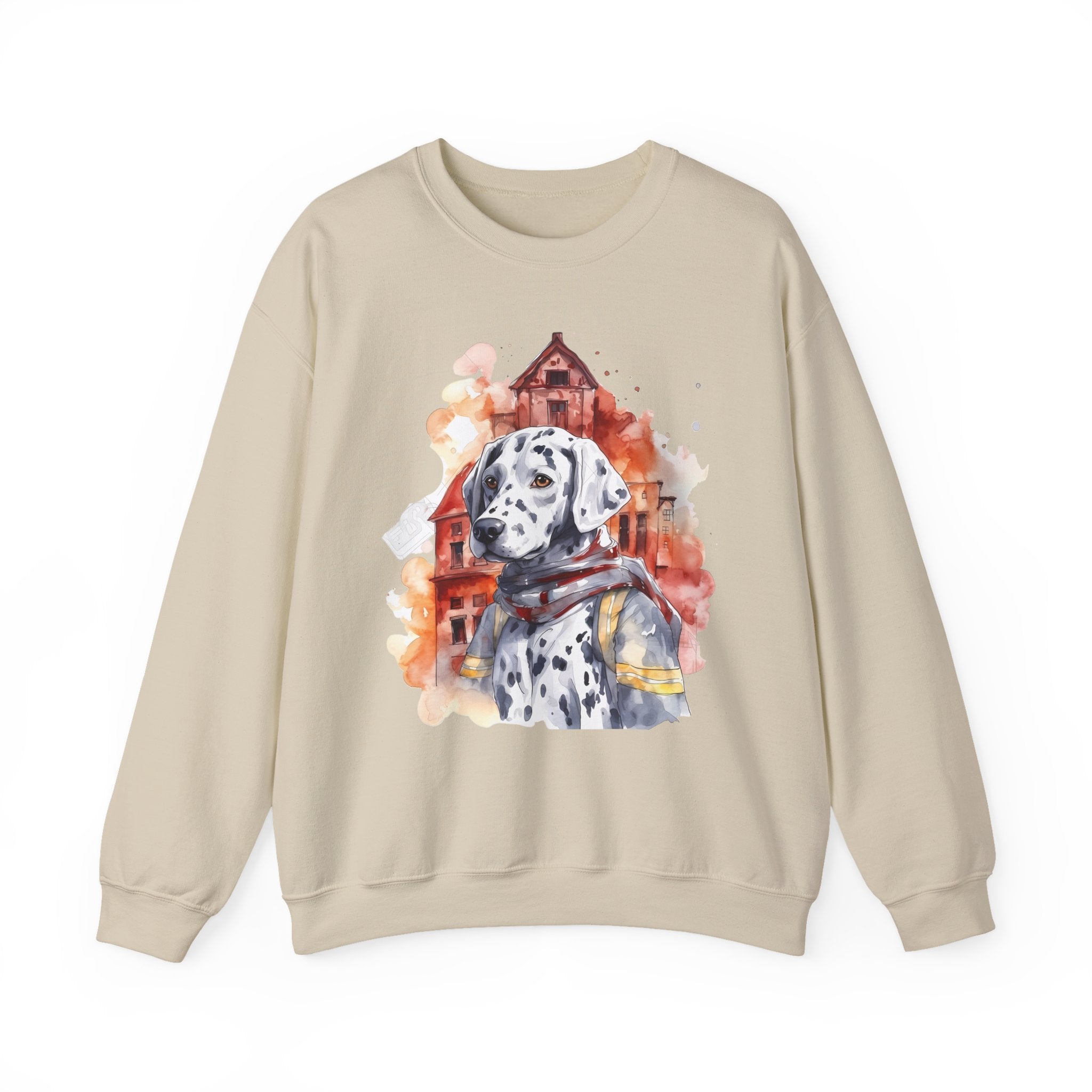 36 Sweatshirt - Dalmatian Firefighter Sweatshirt | Fire Dog Crewneck | Dalmatian Graphic Sweatshirt | Firefighter Gift | Wildsyde Apparel
