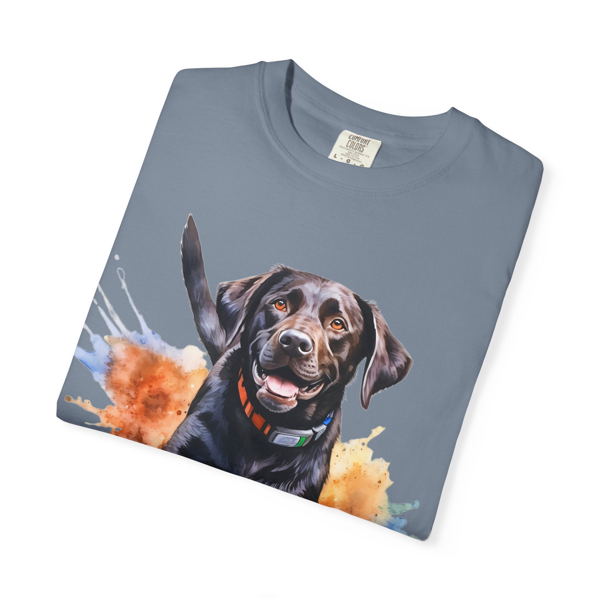 Happy Run Labrador Tee – Unisex Dog Lover Graphic T-Shirt