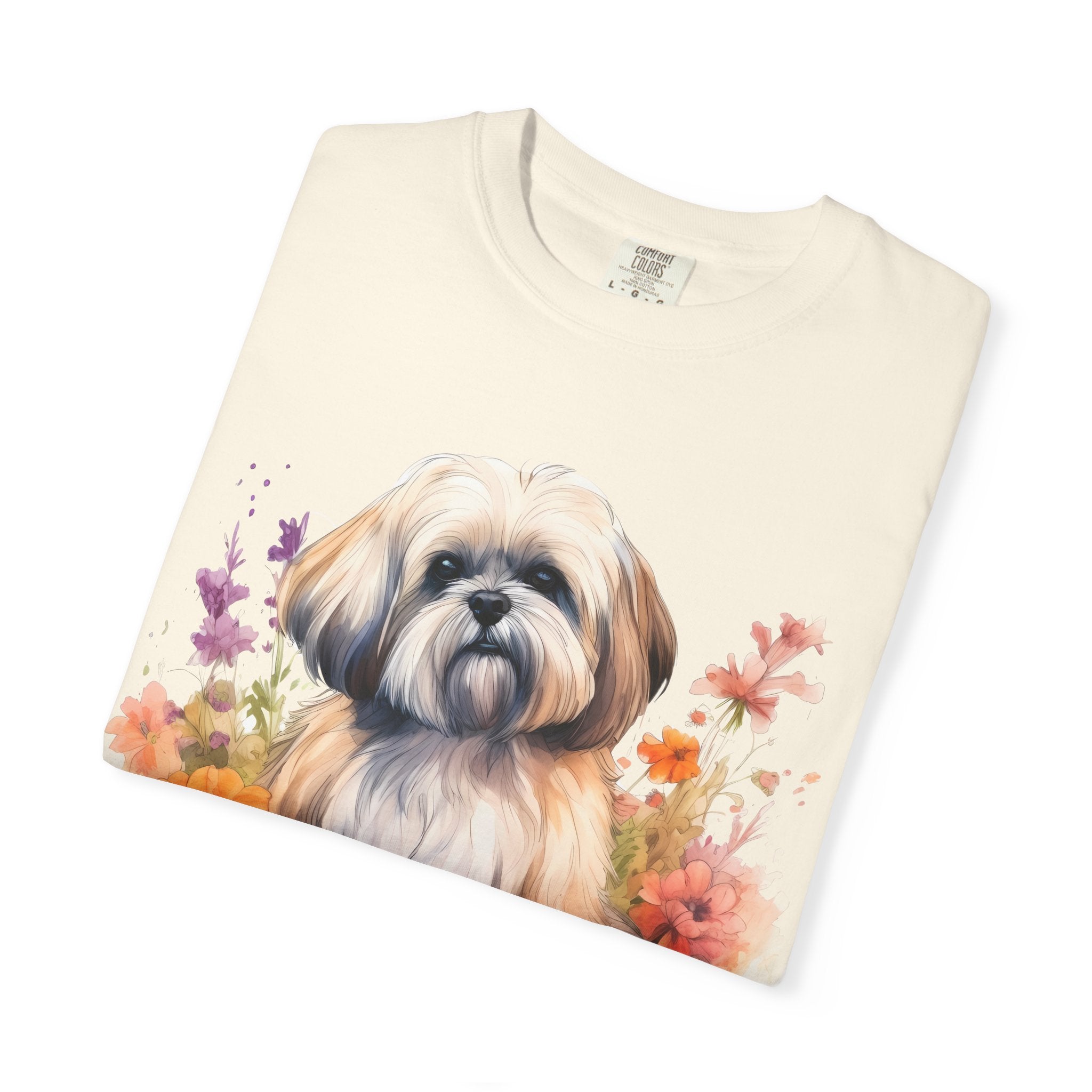 Soft Blooms Dog Tee – Unisex Dog Lover Graphic T-Shirt