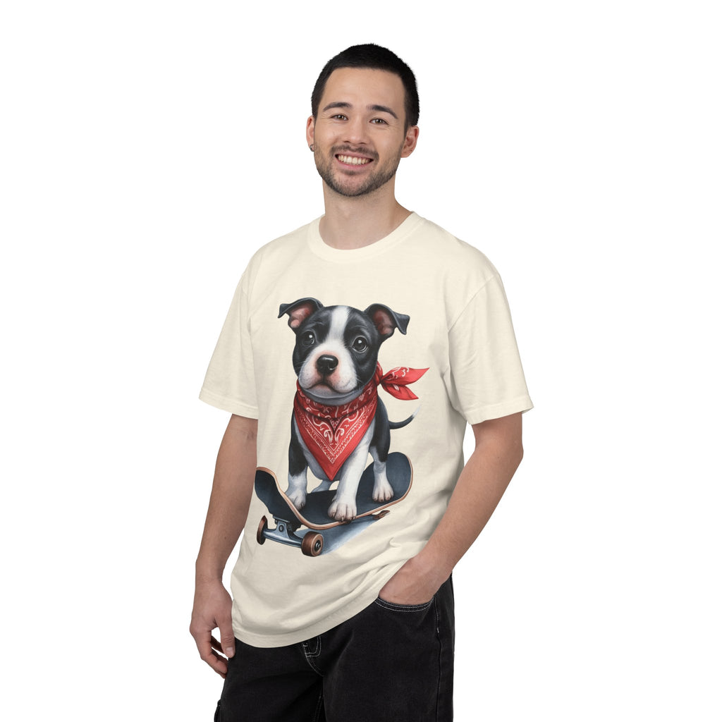 33 Tee - Skater Pup Graphic Tee – Unisex Dog Lover T-Shirt