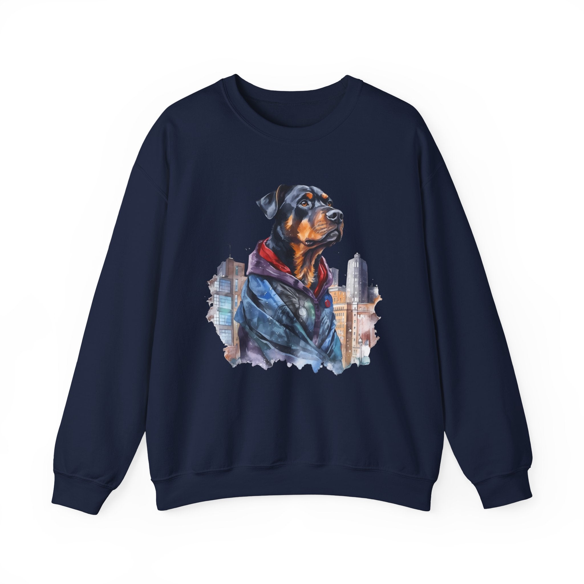 45 Sweatshirt - Rottweiler Streetwear Sweatshirt | Urban Rottie Crewneck | Cool Dog Apparel | Rottweiler Lover Gift | Wildsyde Apparel