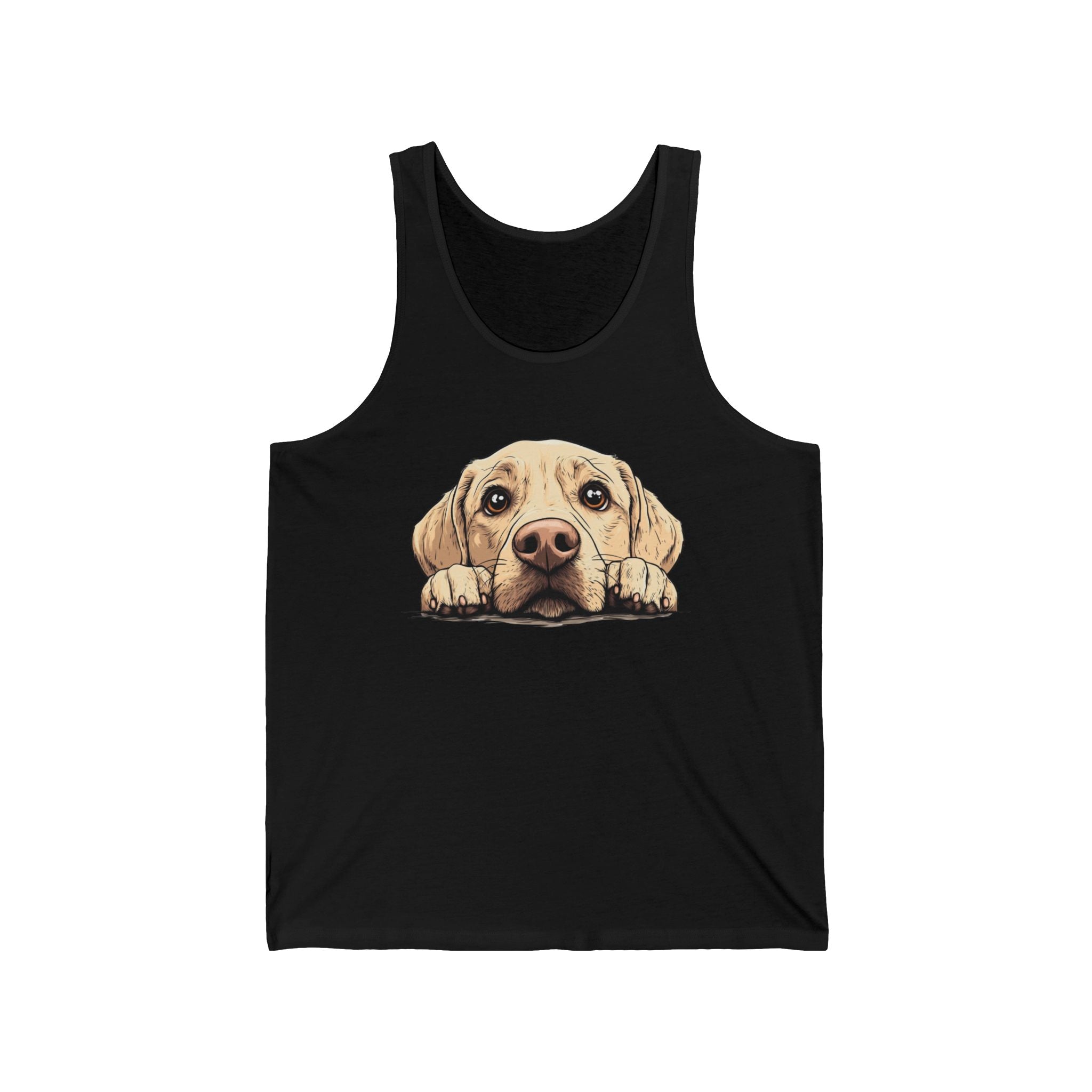 24 Tank - Labrador Retriever Peek | Cute Lab Dog Tank Top