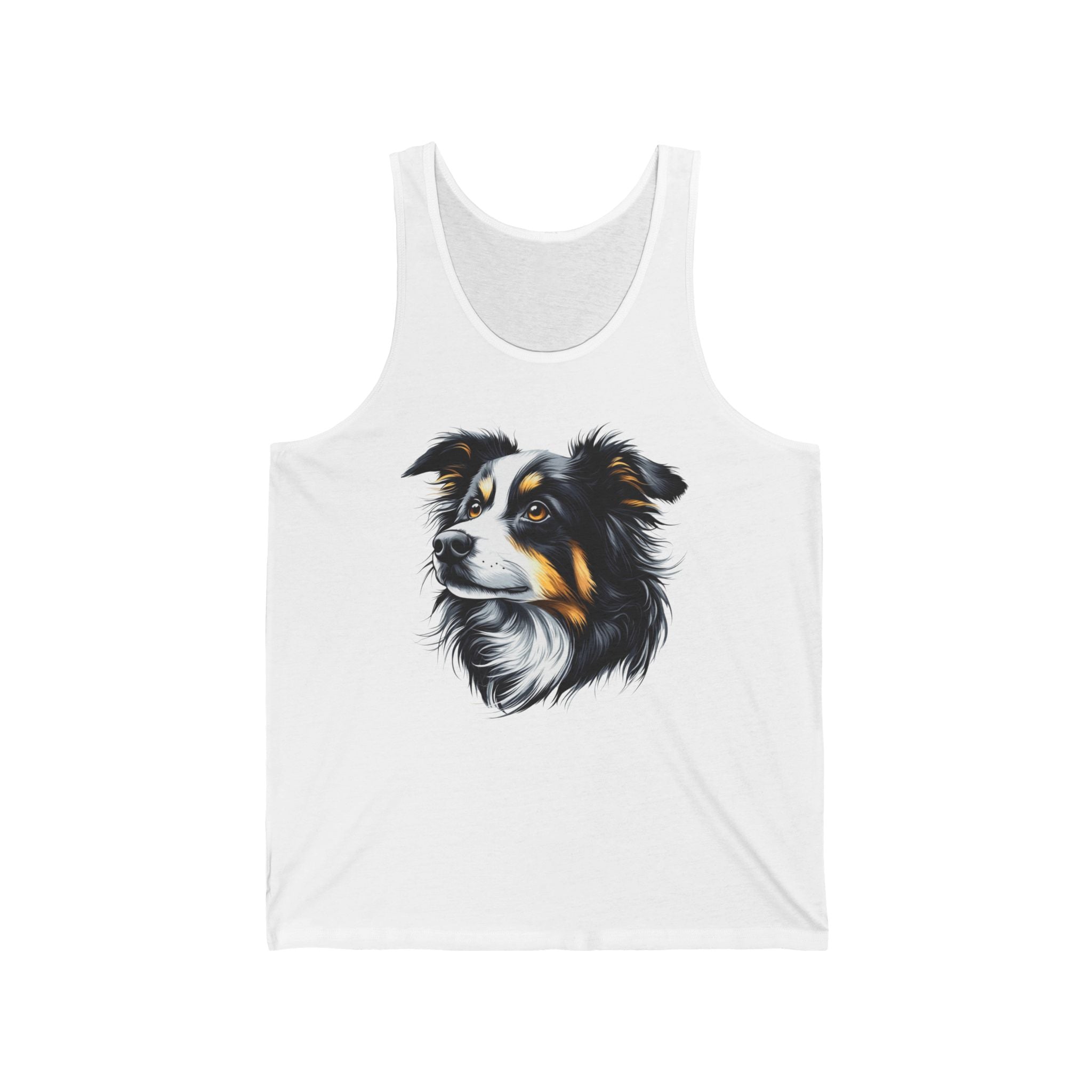 21 Tank - Border Collie Portrait | Intelligent Herding Dog Tank Top