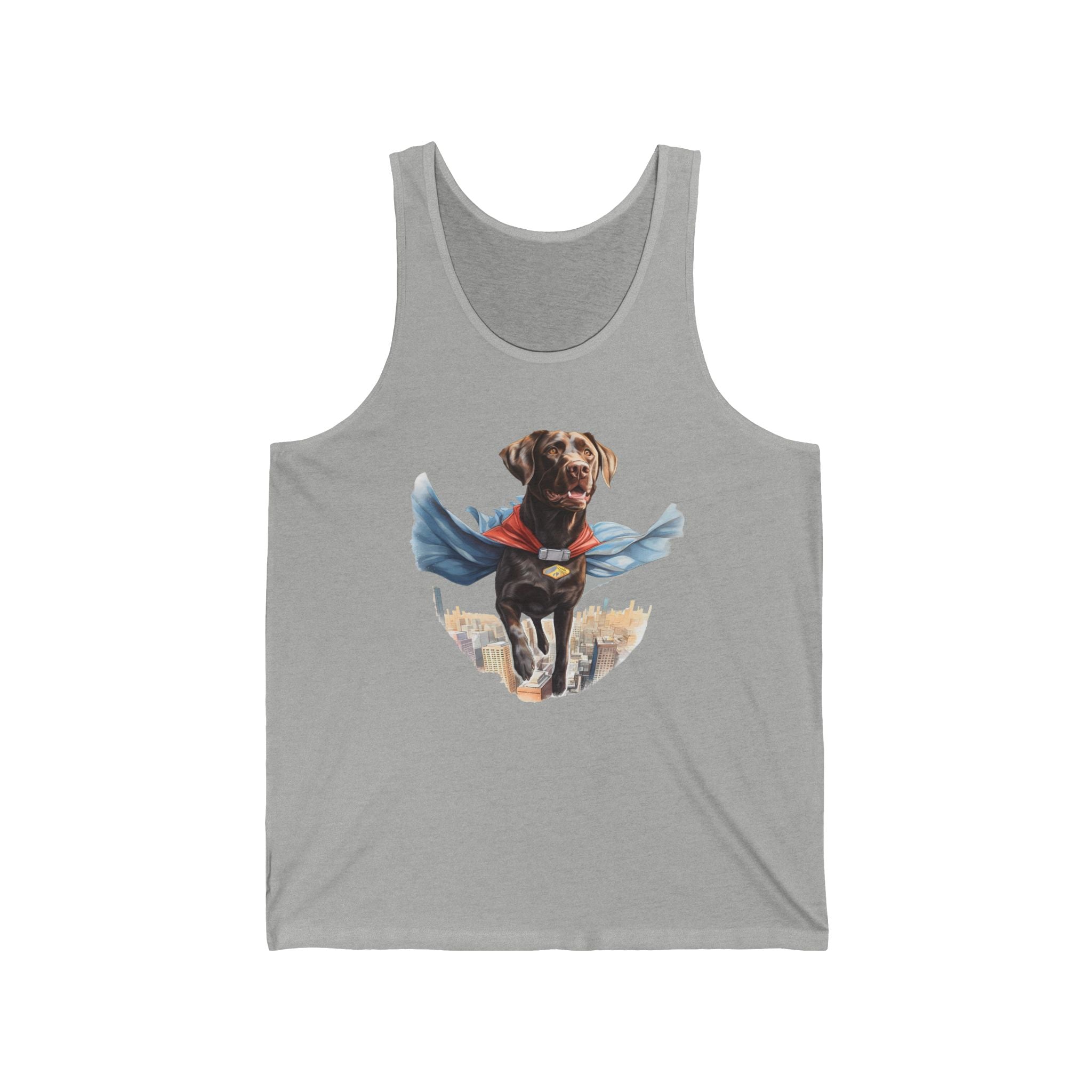 13 Tank - Superhero Chocolate Labrador | Flying Lab Dog Tank Top