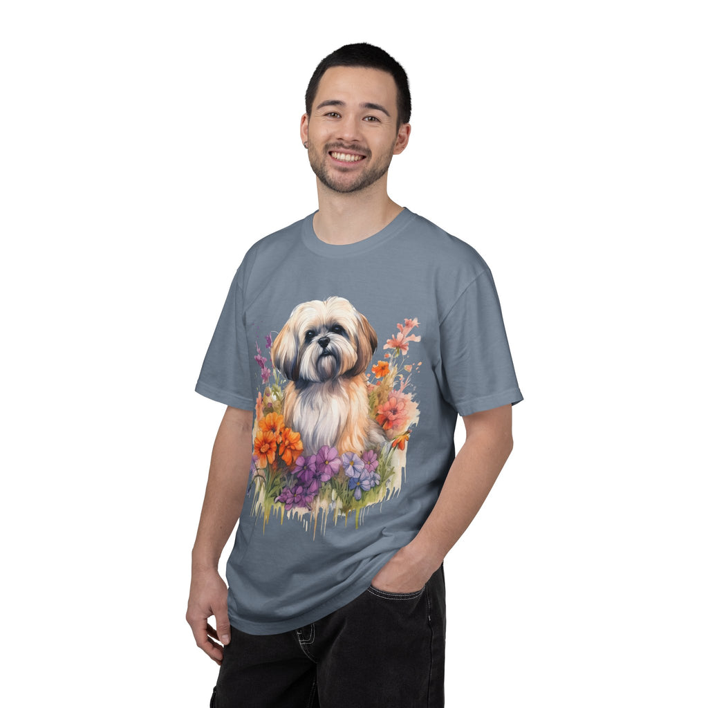 37 Tee - Soft Blooms Dog Tee – Unisex Dog Lover Graphic T-Shirt