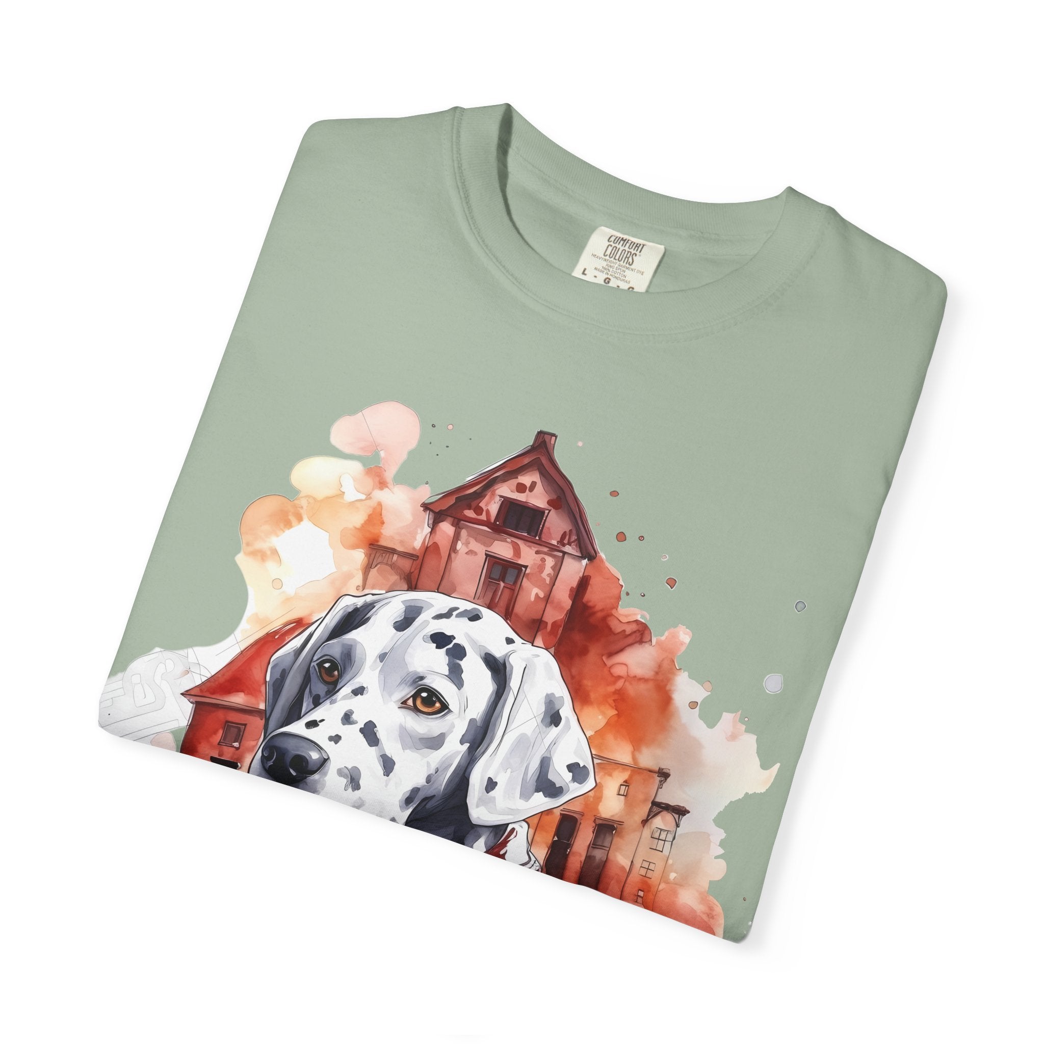 Firehouse Guardian Dalmatian Tee – Unisex Hero Dog Graphic T-Shirt