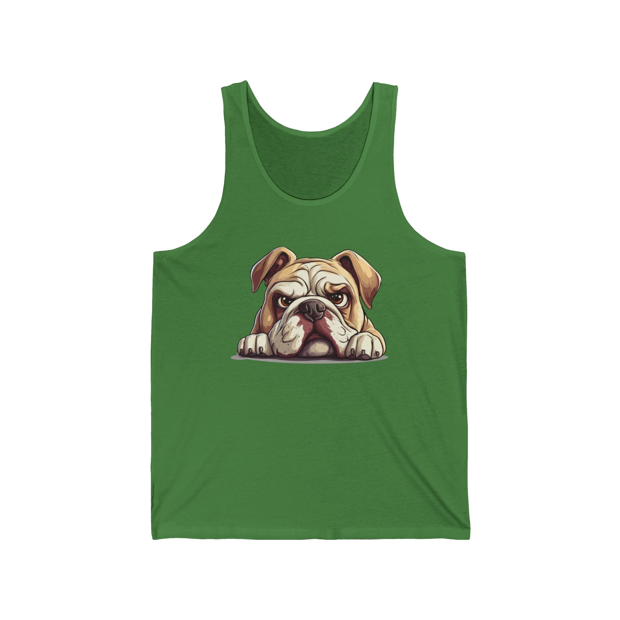 40 Tank - Grumpy Bulldog Peek | Wildsyde Dog Tank Top
