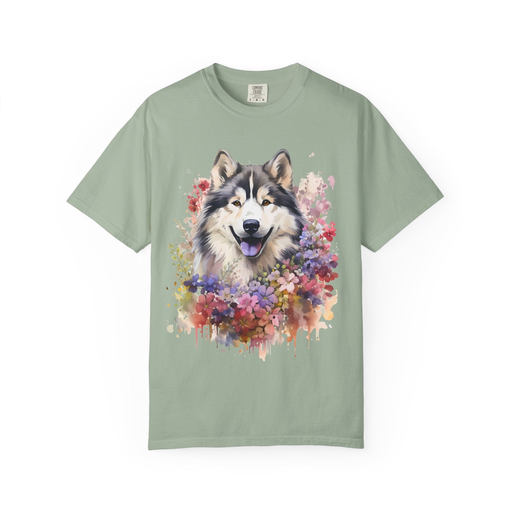 Blooming Loyalty Dog Tee – Unisex Dog Lover Graphic T-Shirt