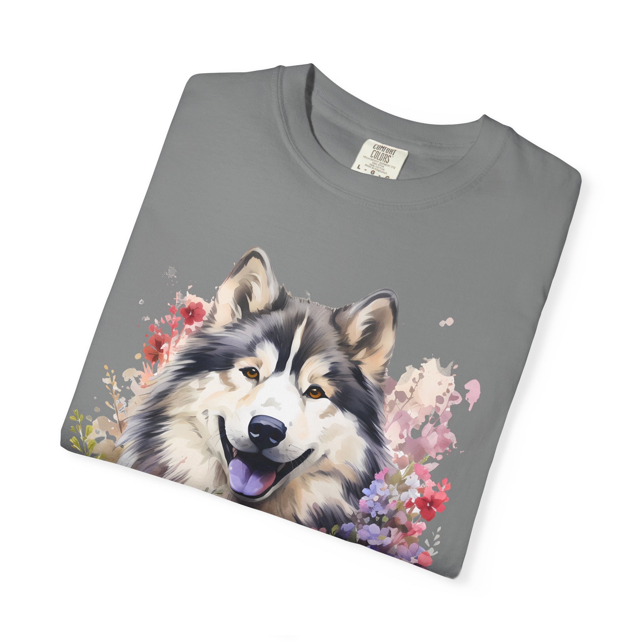 Blooming Loyalty Dog Tee – Unisex Dog Lover Graphic T-Shirt