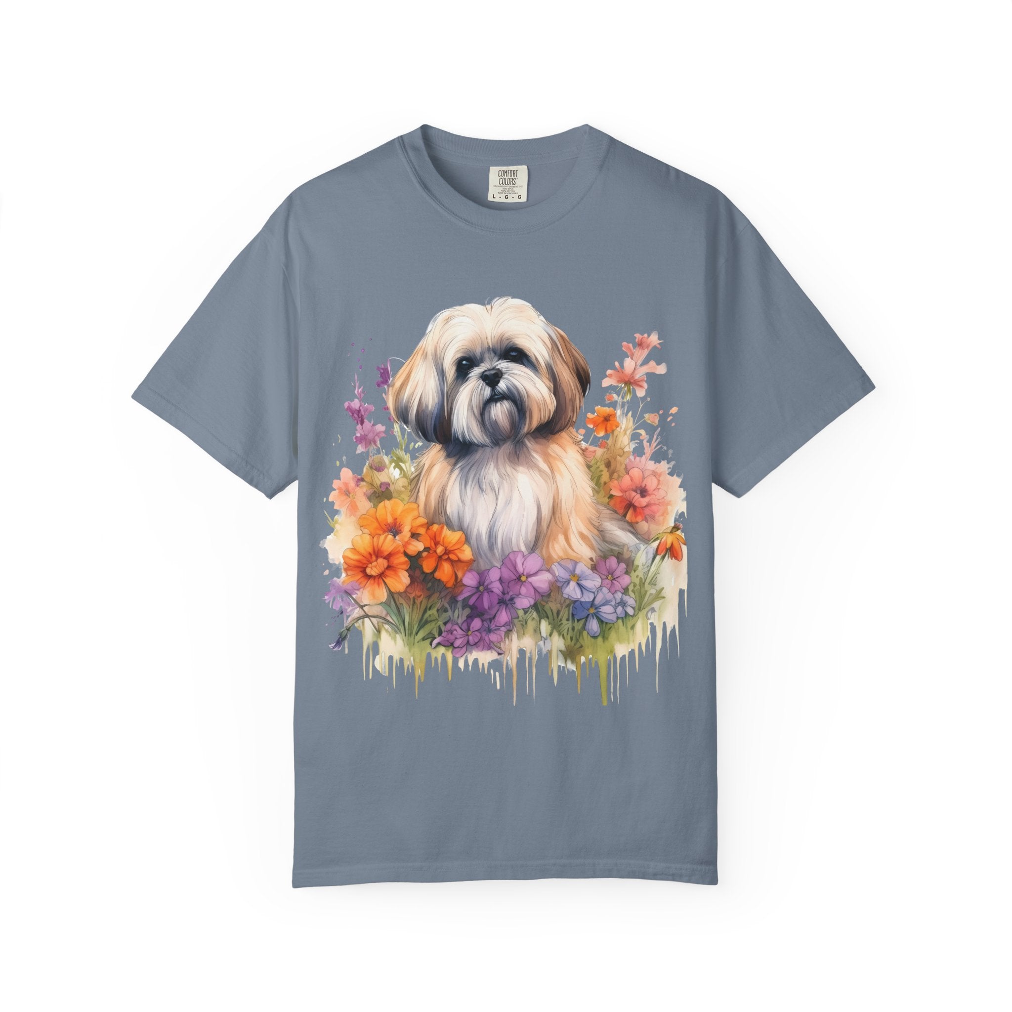 Soft Blooms Dog Tee – Unisex Dog Lover Graphic T-Shirt