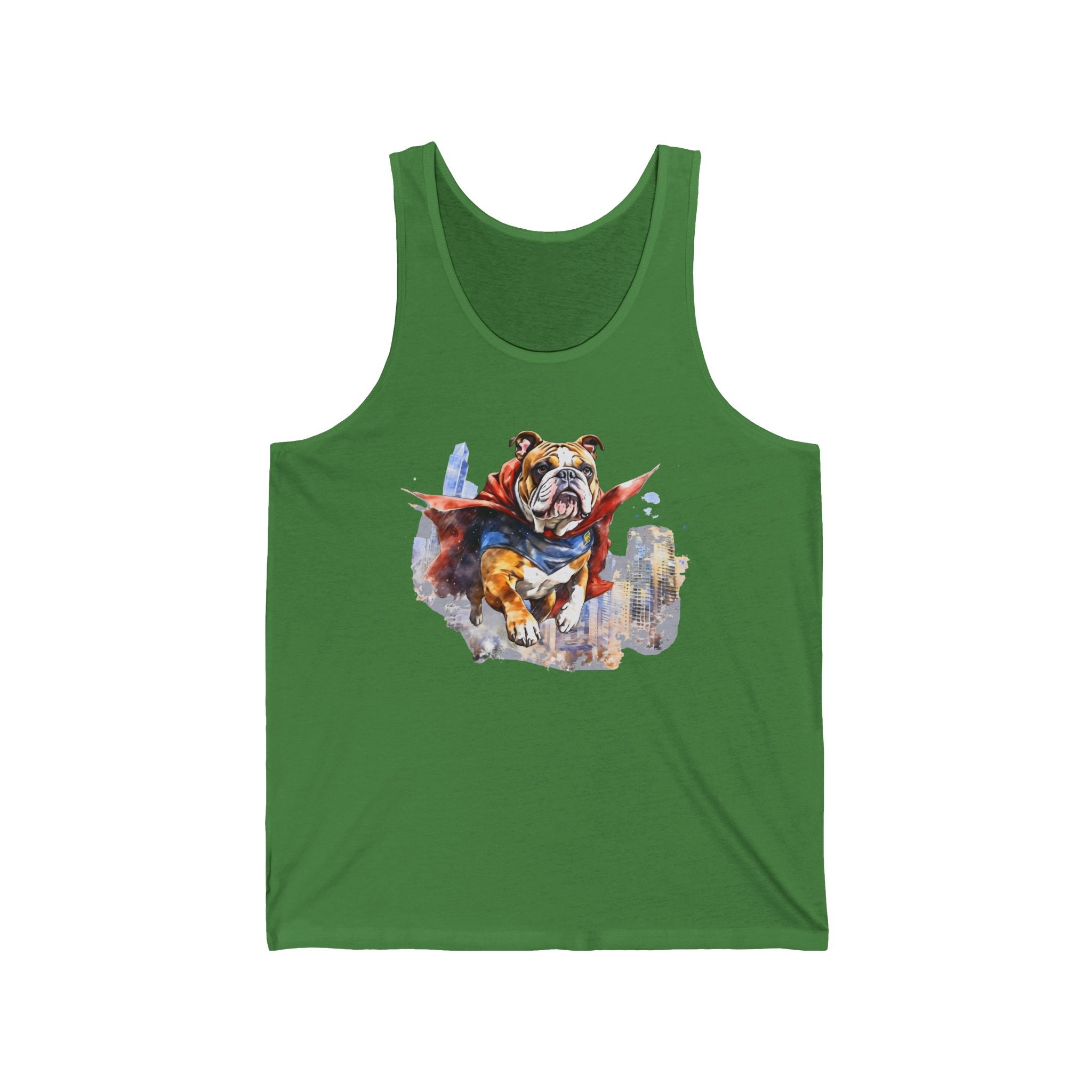 10 Tank - Superhero English Bulldog | Flying Bulldog Tank Top