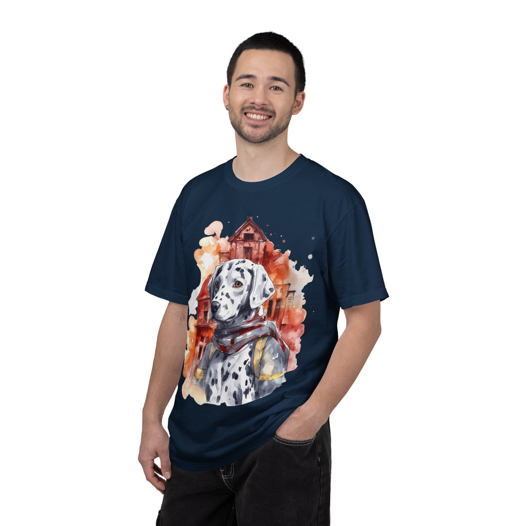 Firehouse Guardian Dalmatian Tee – Unisex Hero Dog Graphic T-Shirt
