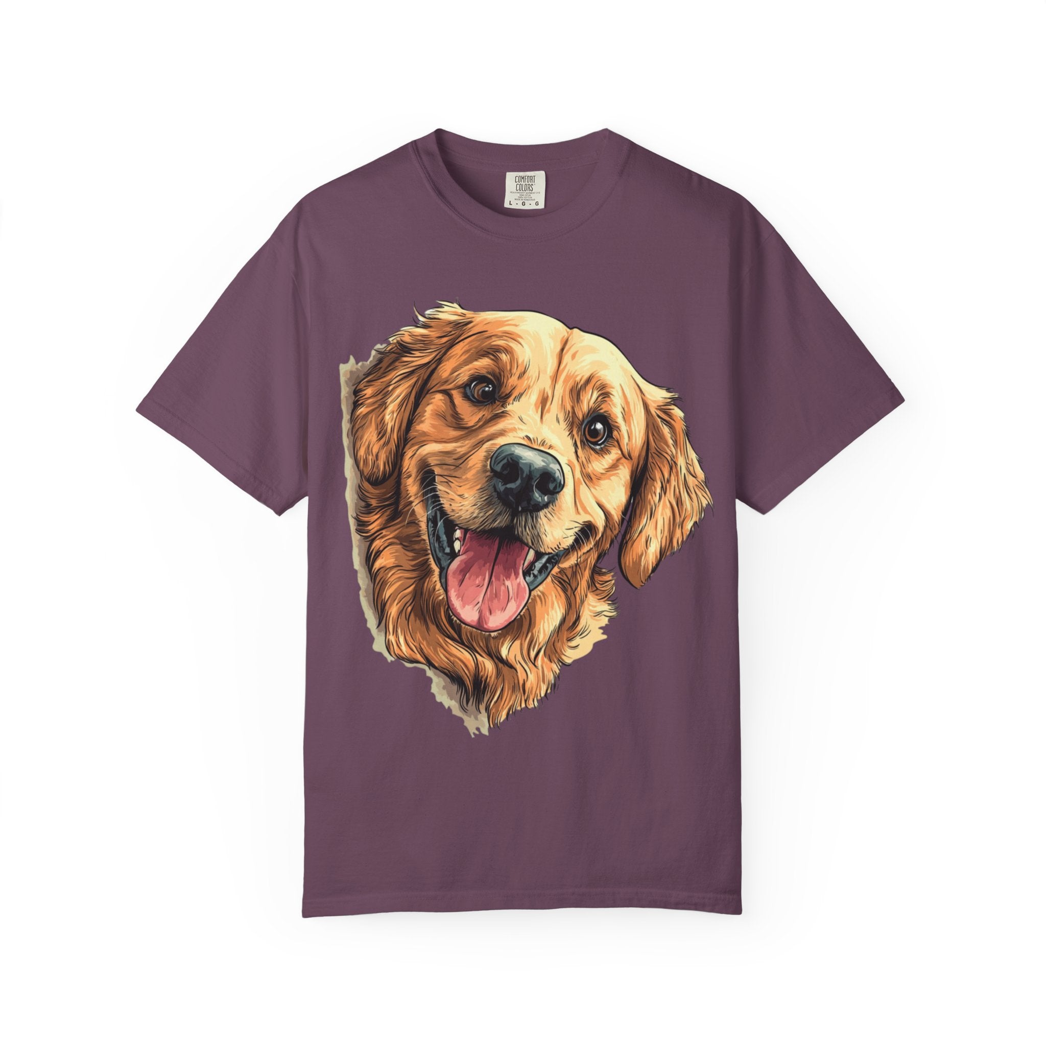 Golden Joy Retriever Portrait Tee – Unisex Dog Lover Graphic T-Shirt