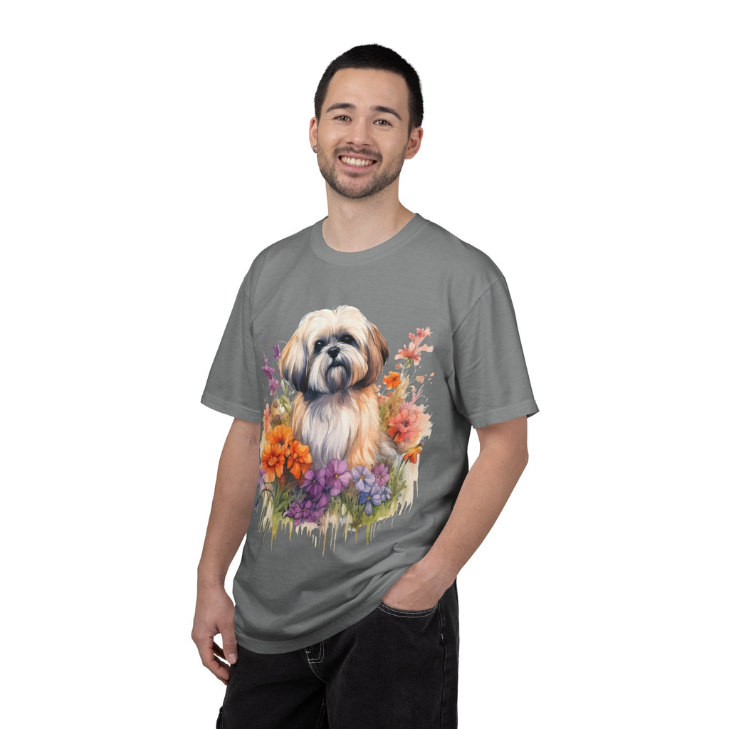 37 Tee - Soft Blooms Dog Tee – Unisex Dog Lover Graphic T-Shirt