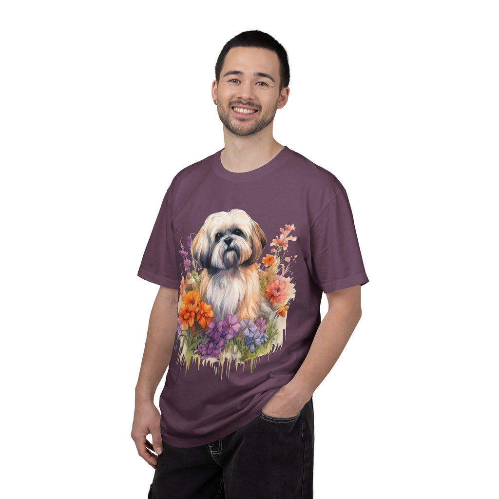 37 Tee - Soft Blooms Dog Tee – Unisex Dog Lover Graphic T-Shirt