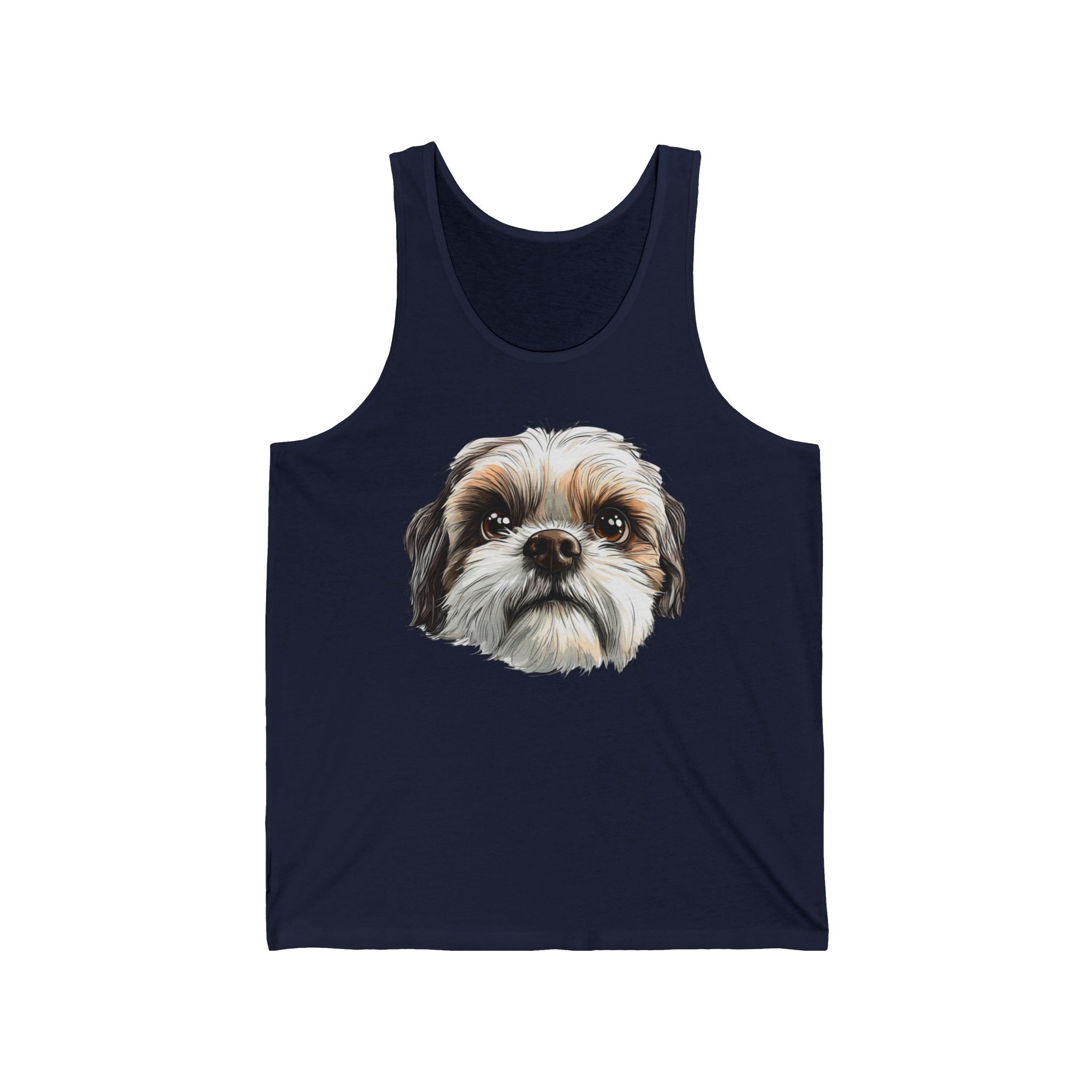 26 Tank - Shih Tzu Portrait | Cute Shih Tzu Dog Tank Top