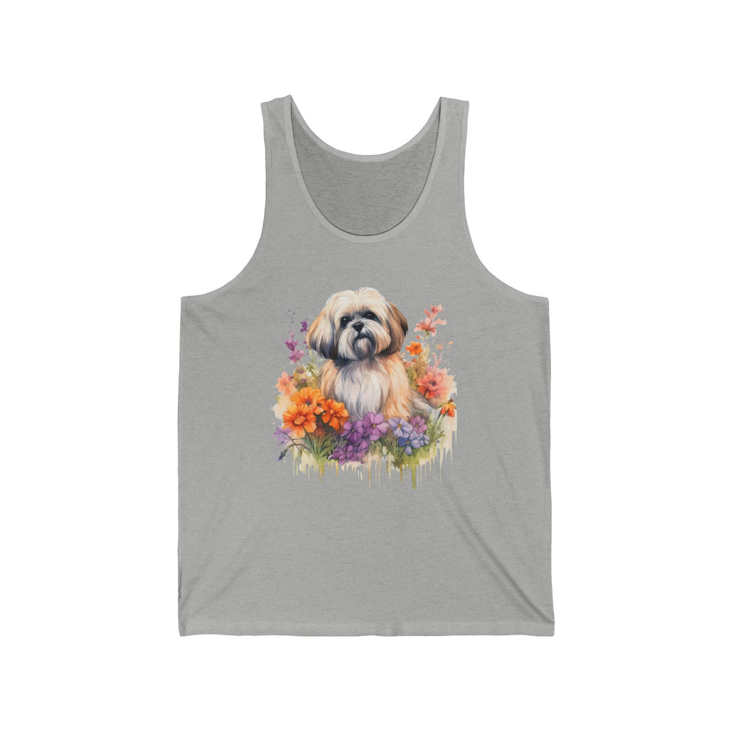 37 Tank - Floral Shih Tzu | Wildsyde Dog Tank Top