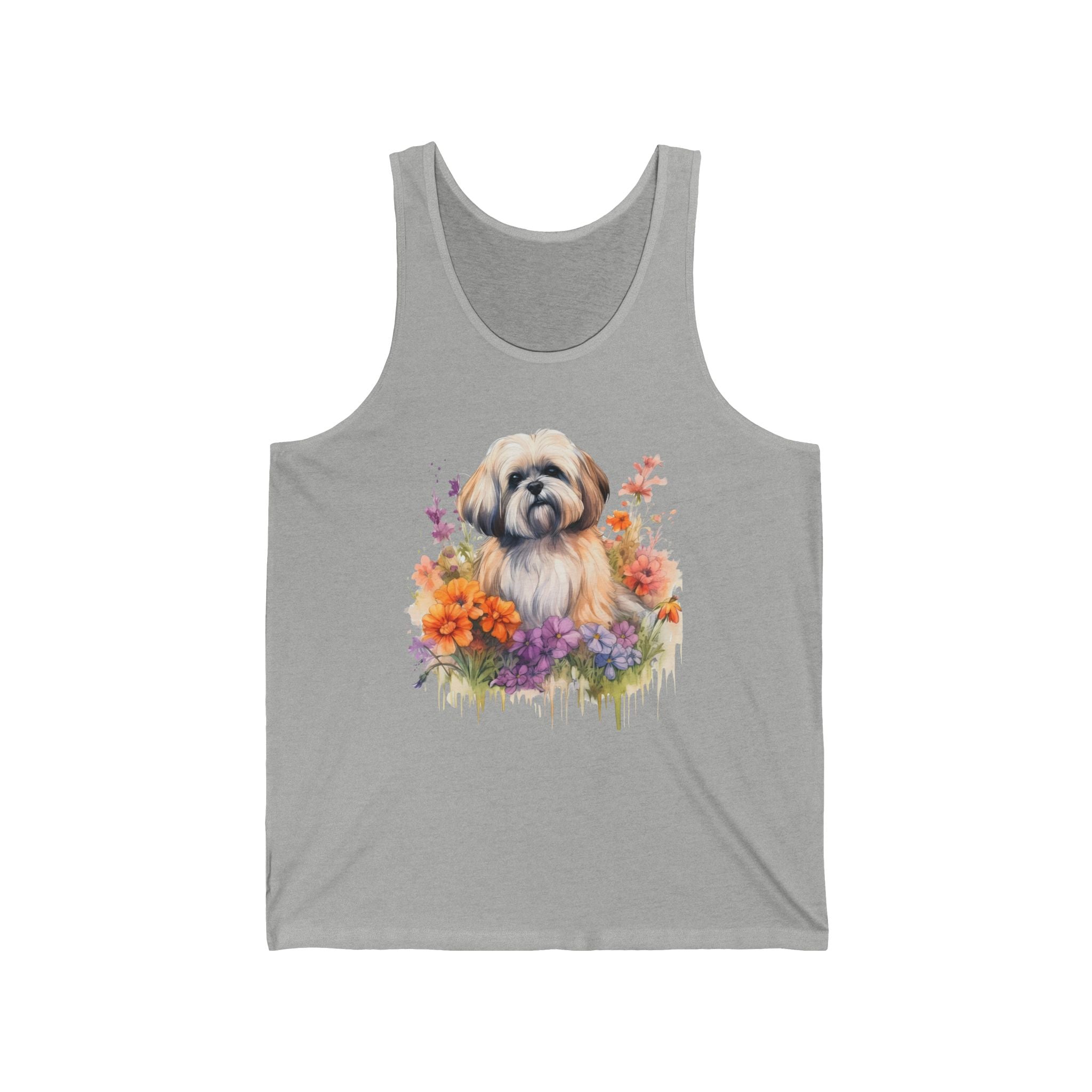 37 Tank - Floral Shih Tzu | Wildsyde Dog Tank Top