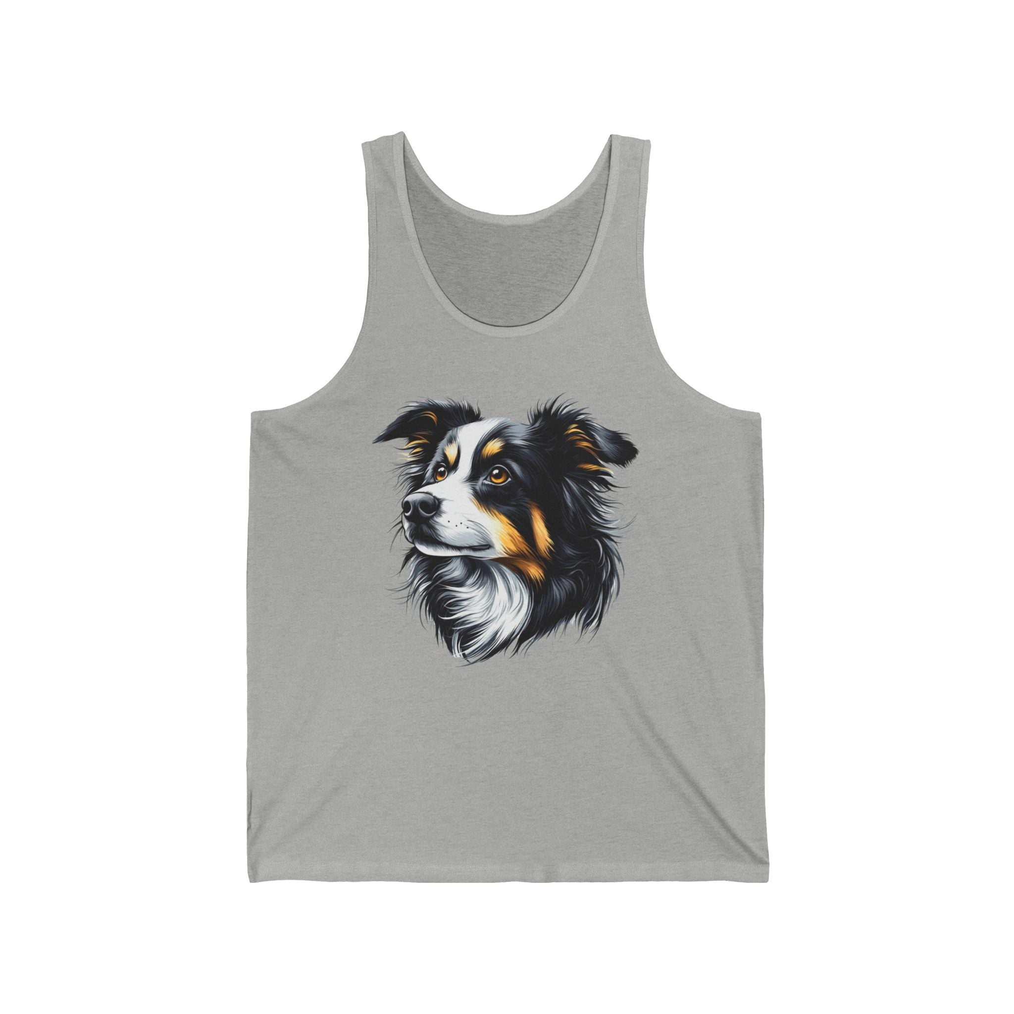 21 Tank - Border Collie Portrait | Intelligent Herding Dog Tank Top