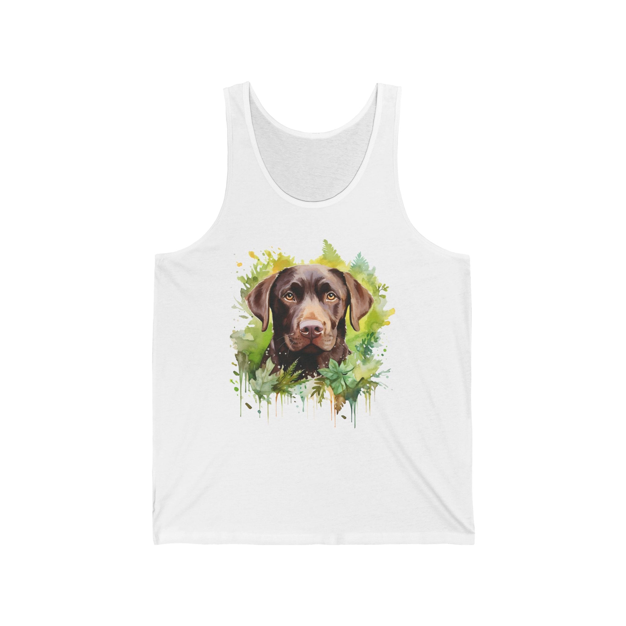 20 Tank - Chocolate Labrador Watercolor | Artistic Lab Dog Tank Top