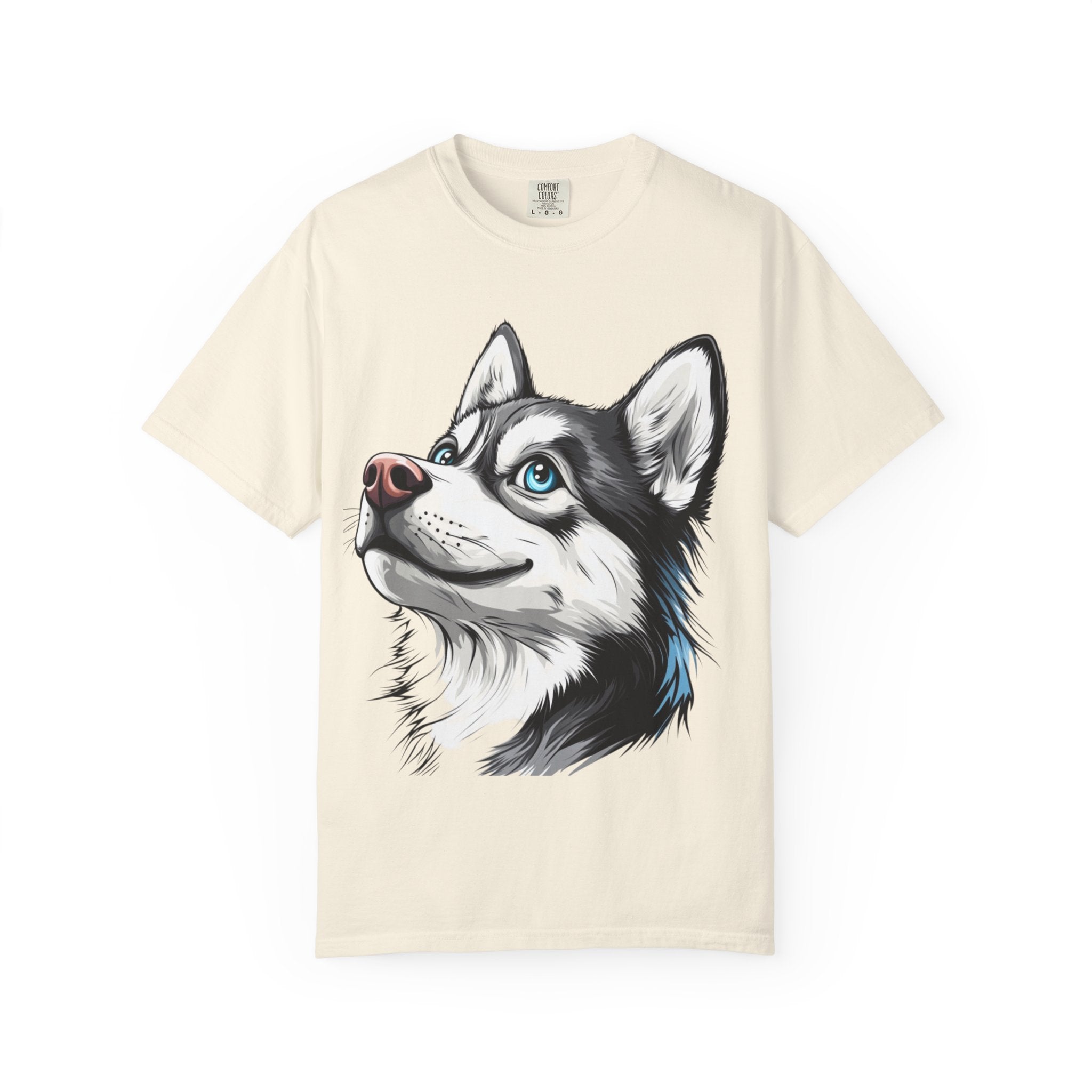 Arctic Gaze Husky Portrait Tee – Unisex Dog Lover Graphic T-Shirt