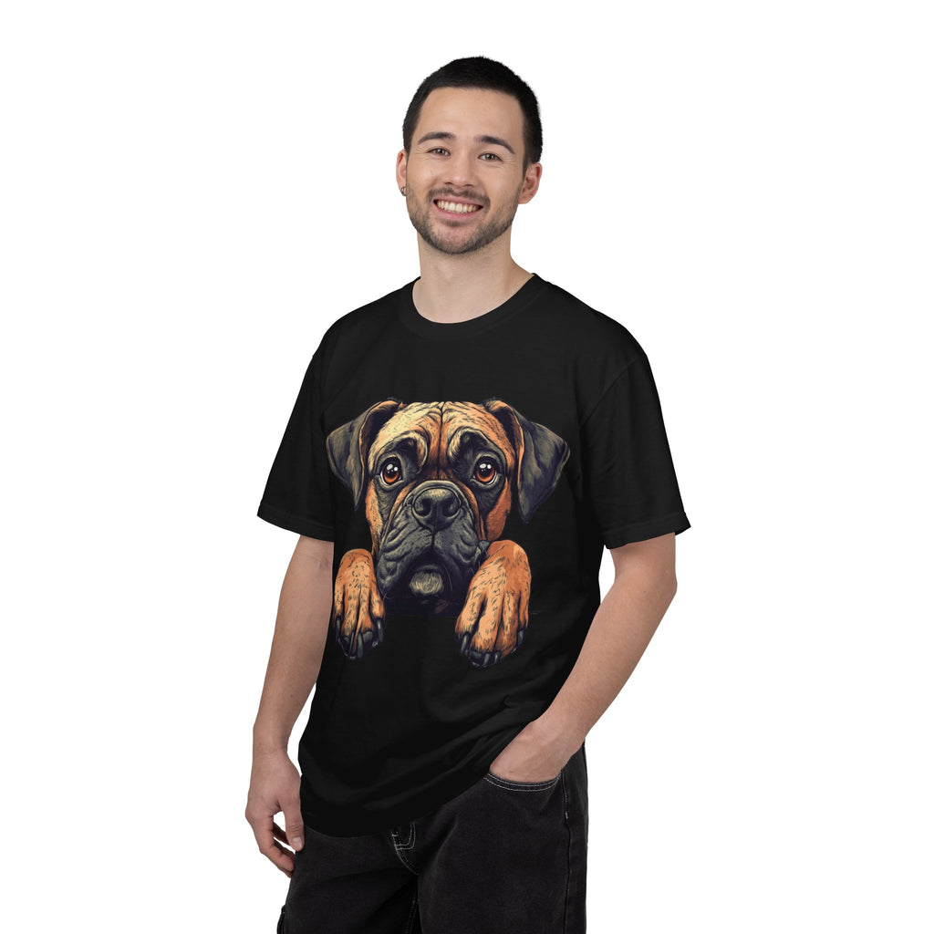Curious Pup Portrait Tee – Unisex Dog Lover Graphic T-Shirt