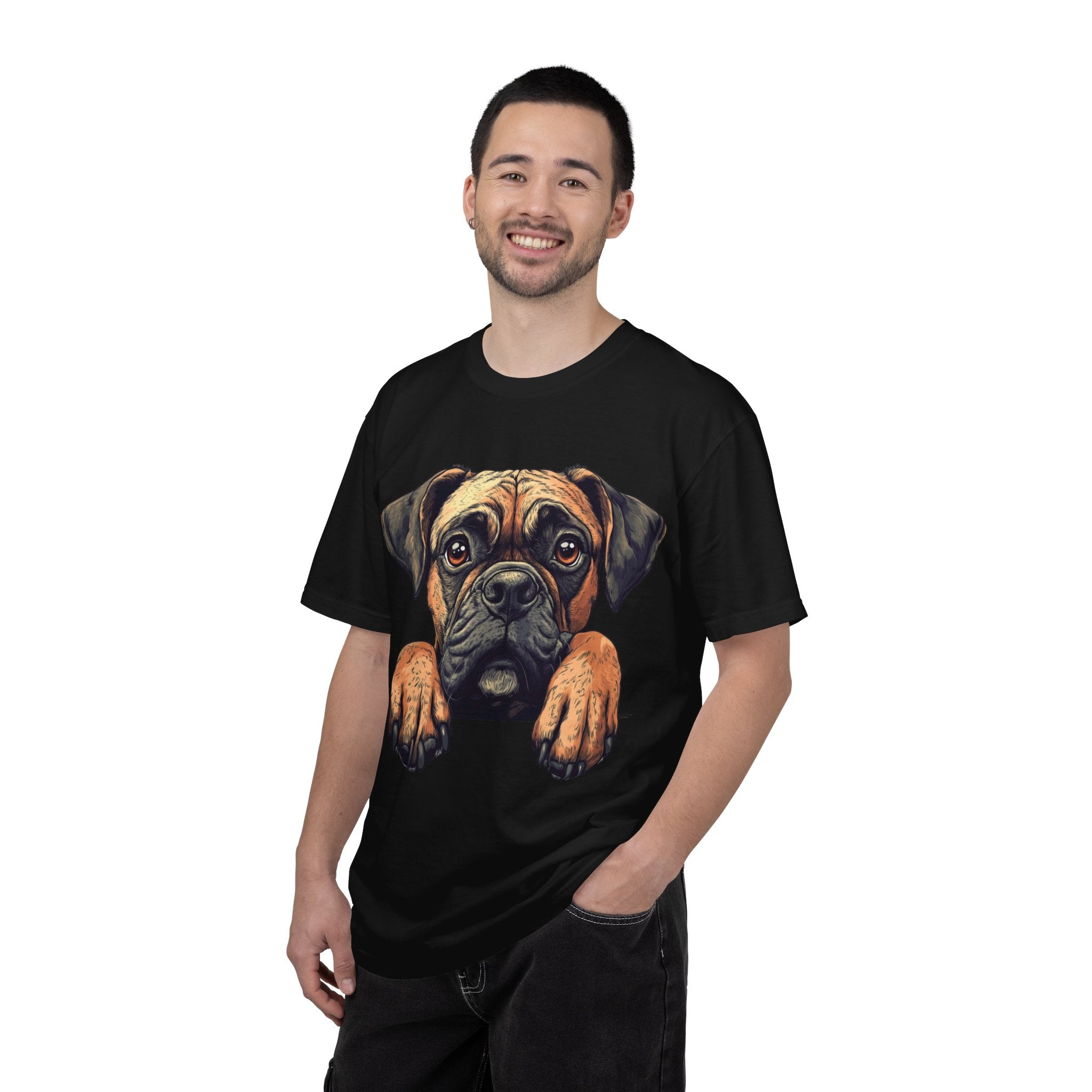 Curious Pup Portrait Tee – Unisex Dog Lover Graphic T-Shirt
