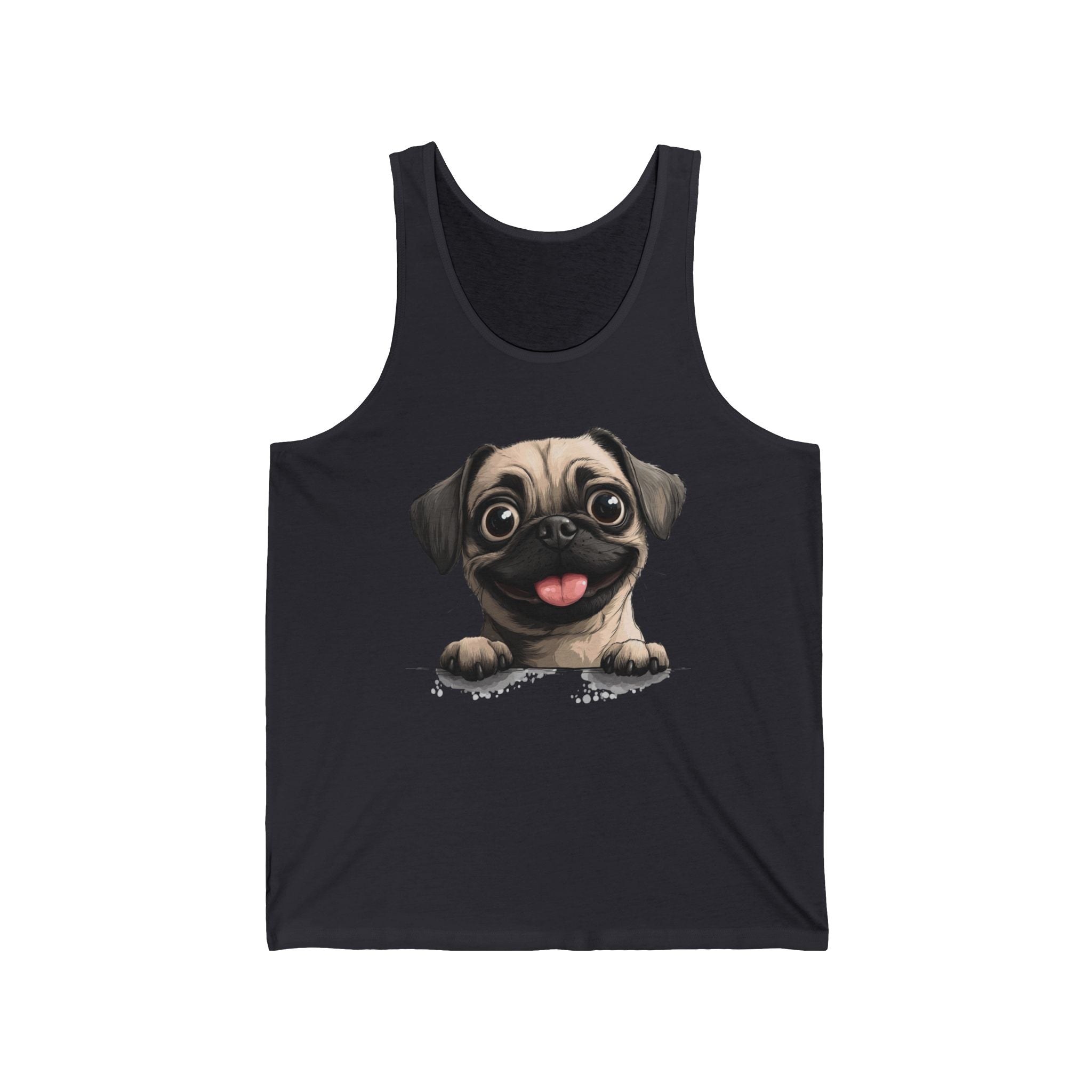 41 Tank - Happy Pug Peek | Wildsyde Dog Tank Top