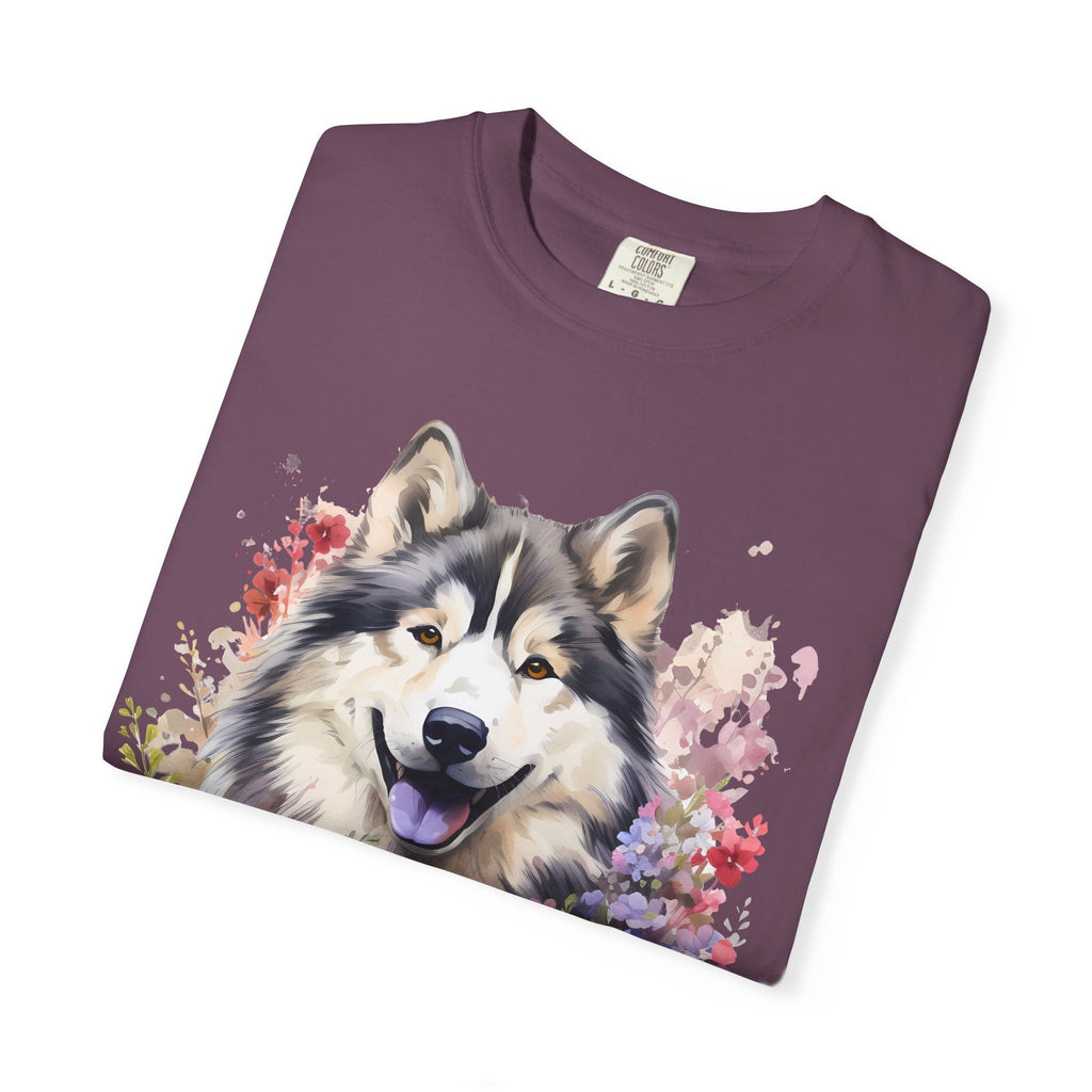 Blooming Loyalty Dog Tee – Unisex Dog Lover Graphic T-Shirt