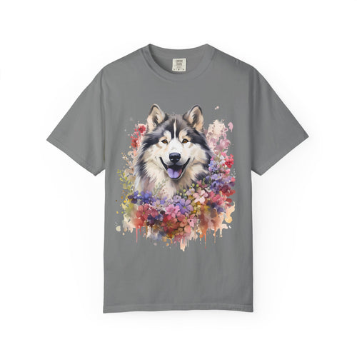 Blooming Loyalty Dog Tee – Unisex Dog Lover Graphic T-Shirt