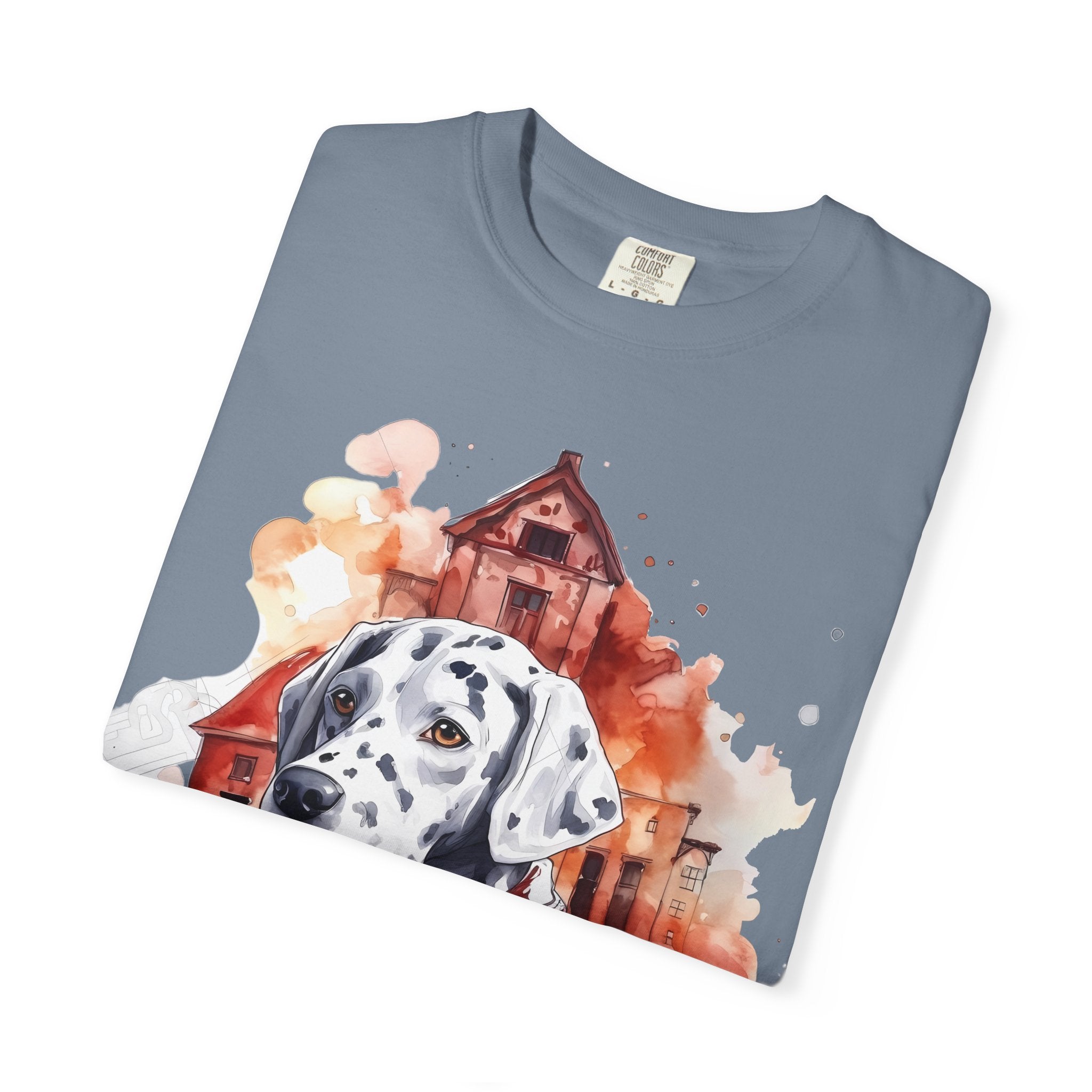 Firehouse Guardian Dalmatian Tee – Unisex Hero Dog Graphic T-Shirt