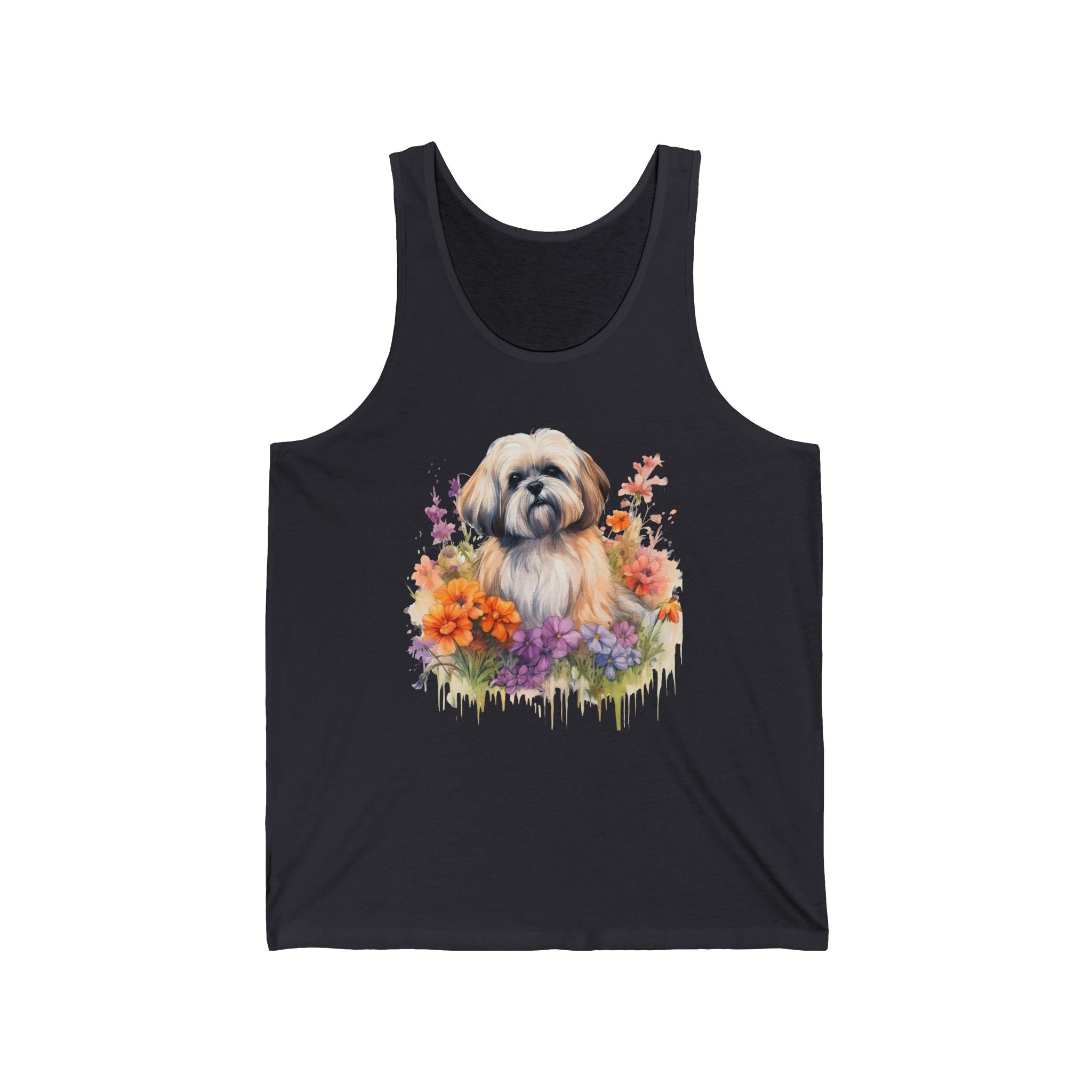 37 Tank - Floral Shih Tzu | Wildsyde Dog Tank Top
