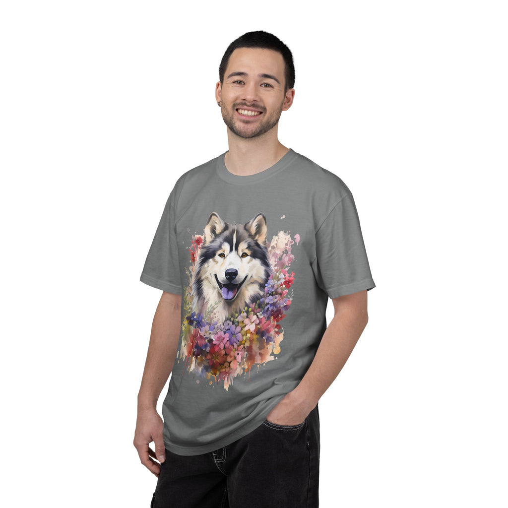 Blooming Loyalty Dog Tee – Unisex Dog Lover Graphic T-Shirt