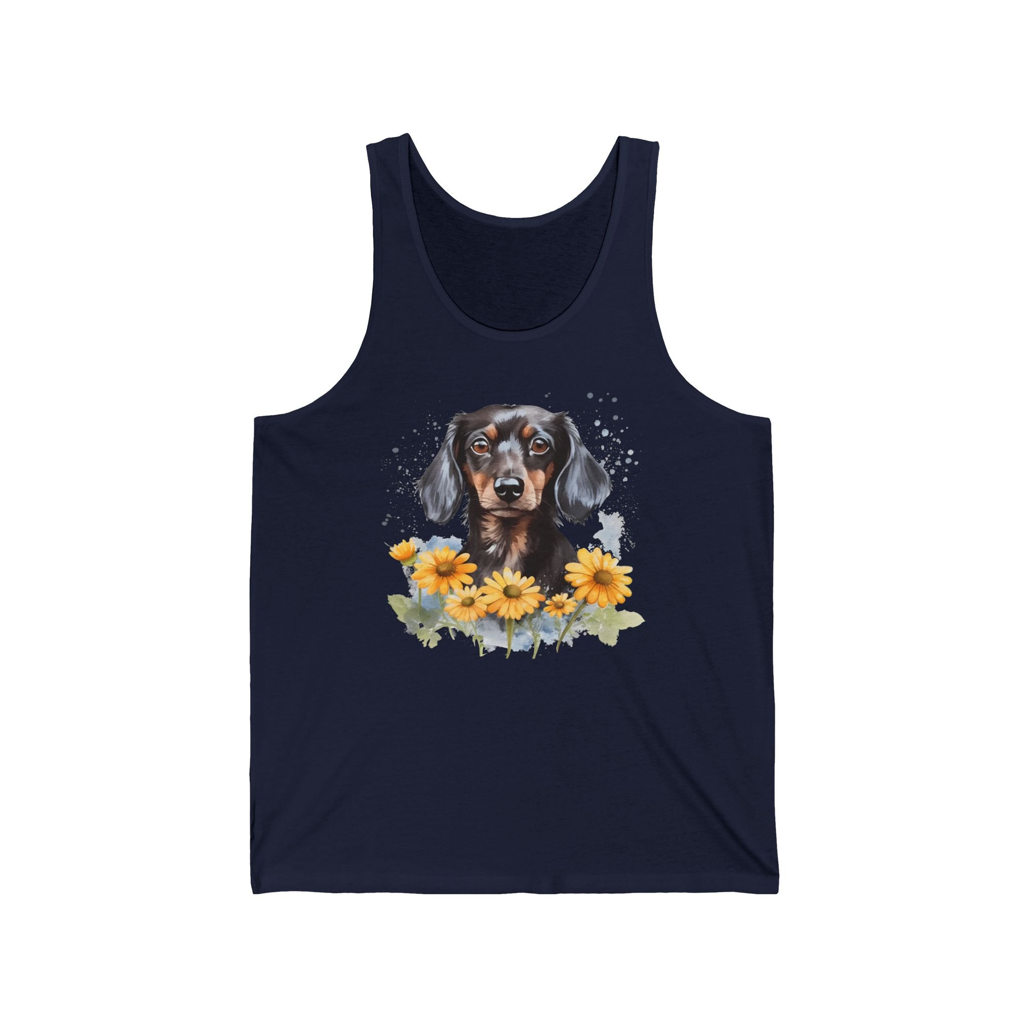38 Tank - Floral Dachshund | Wildsyde Dog Tank Top