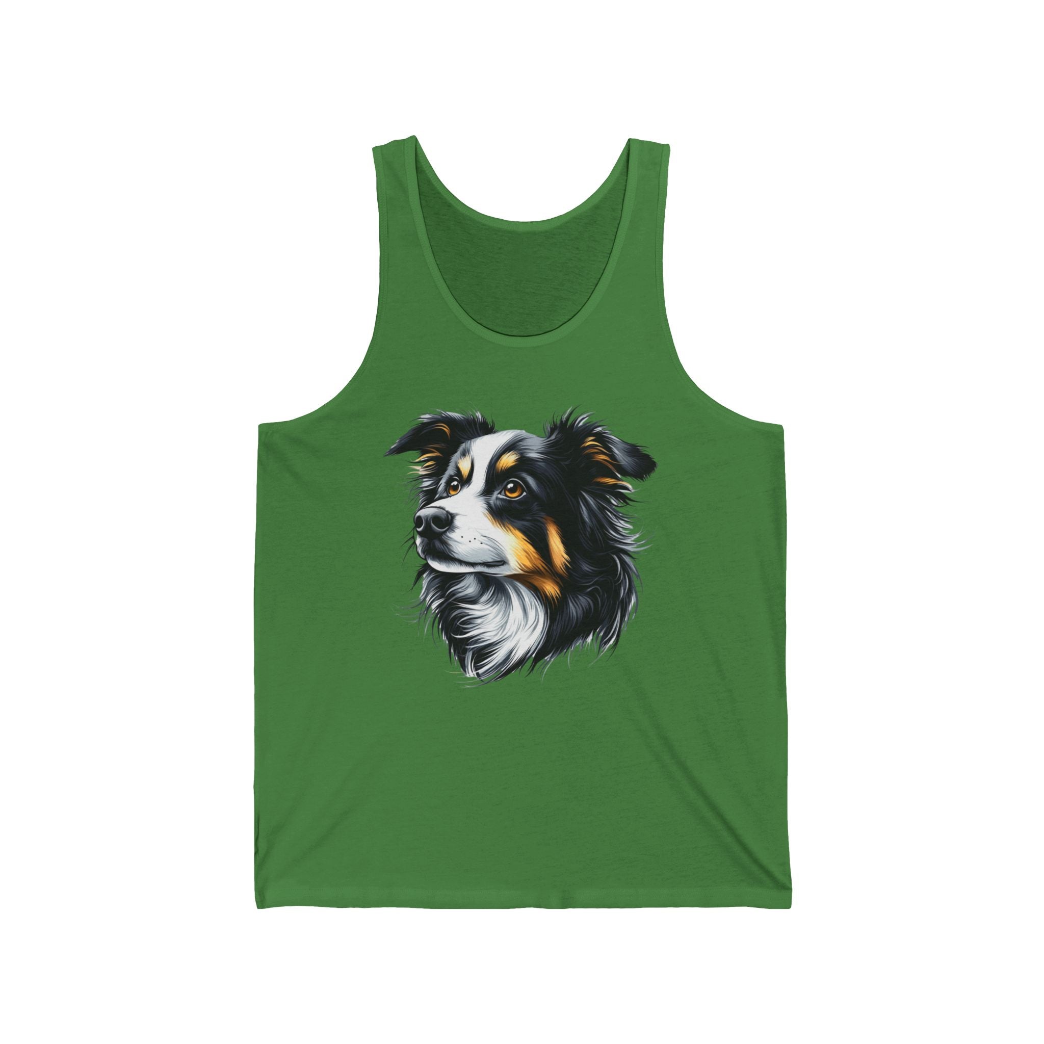 21 Tank - Border Collie Portrait | Intelligent Herding Dog Tank Top
