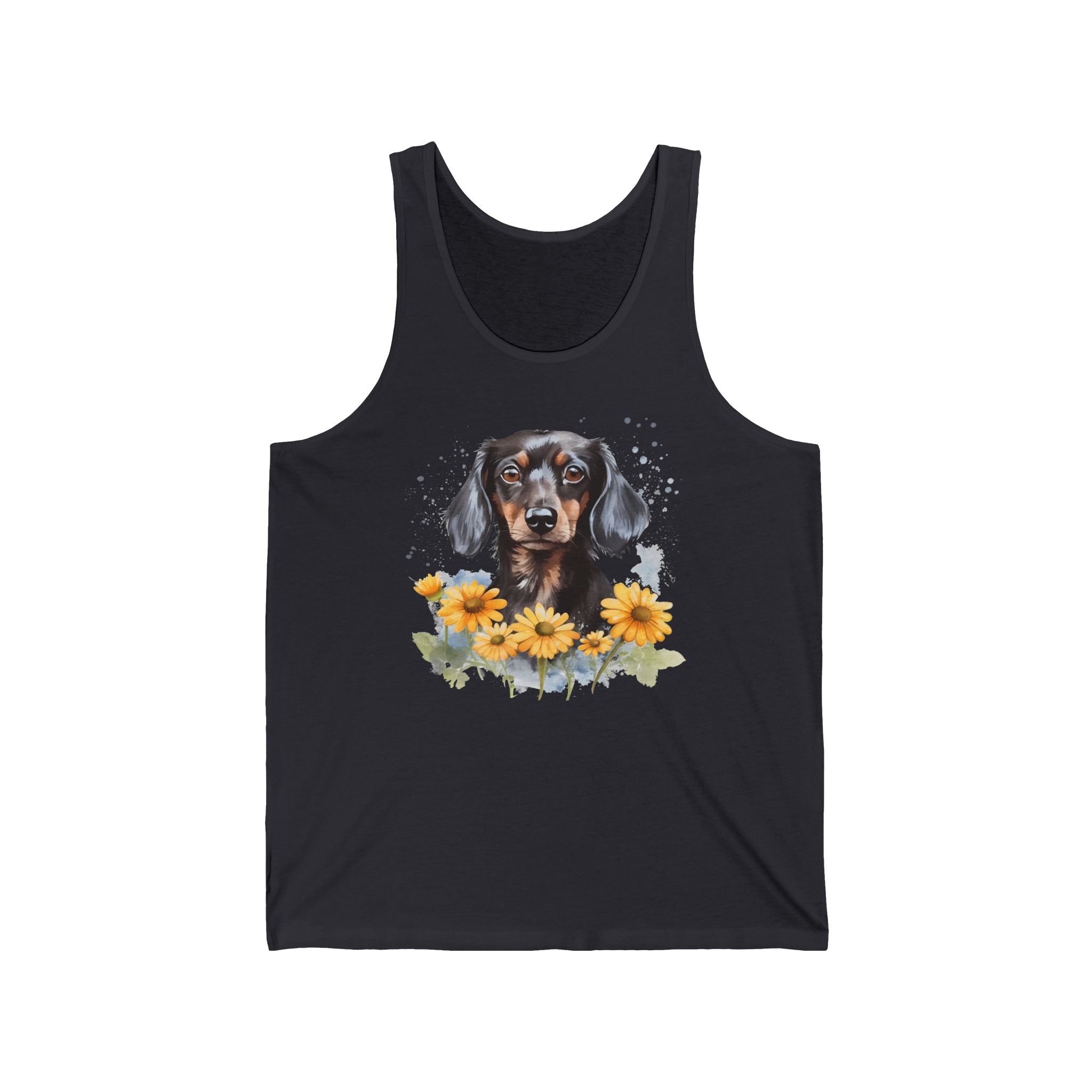 38 Tank - Floral Dachshund | Wildsyde Dog Tank Top