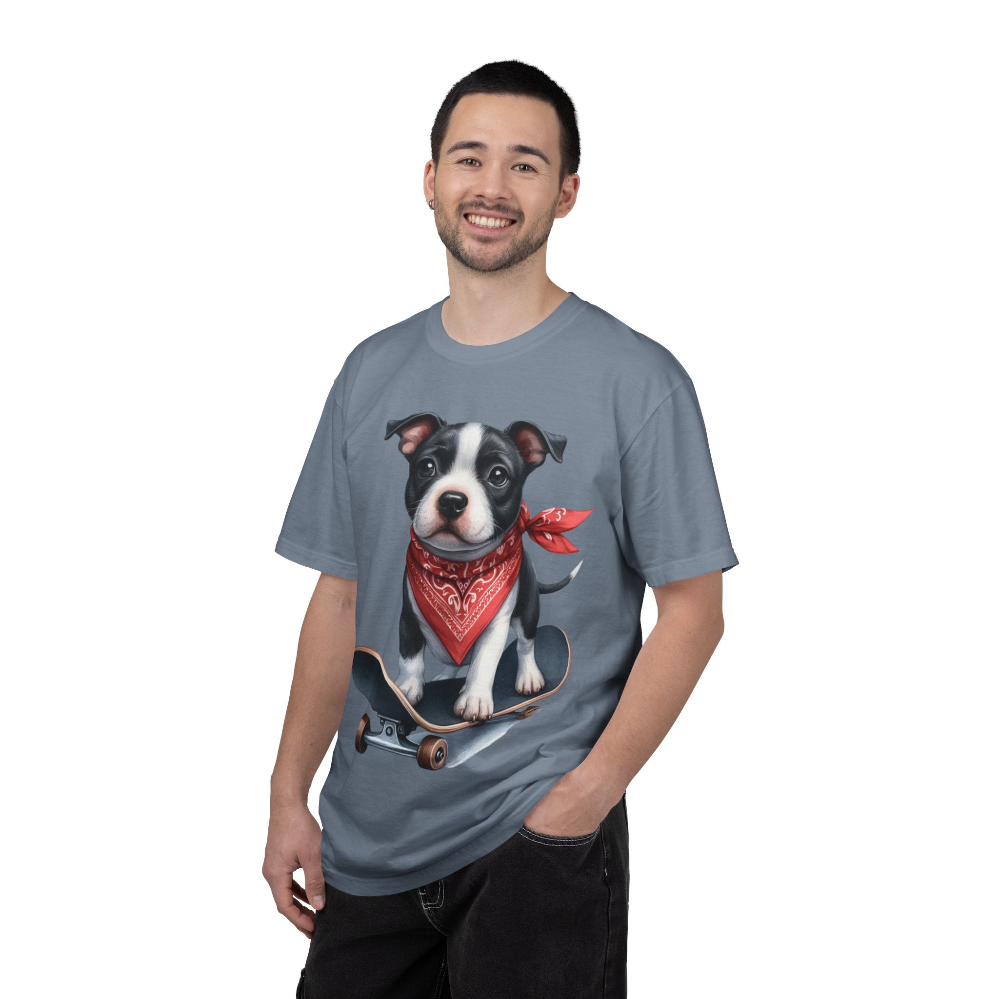 33 Tee - Skater Pup Graphic Tee – Unisex Dog Lover T-Shirt
