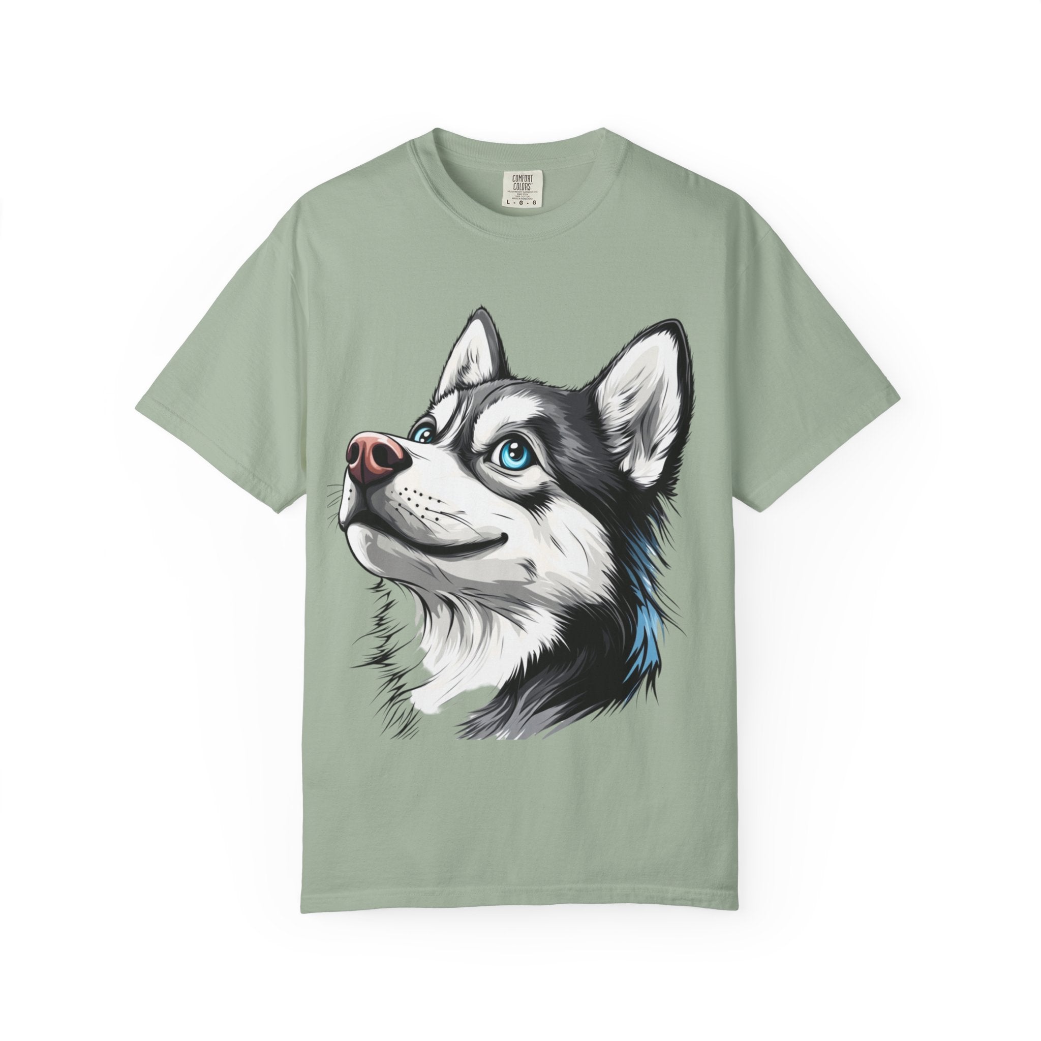 Arctic Gaze Husky Portrait Tee – Unisex Dog Lover Graphic T-Shirt